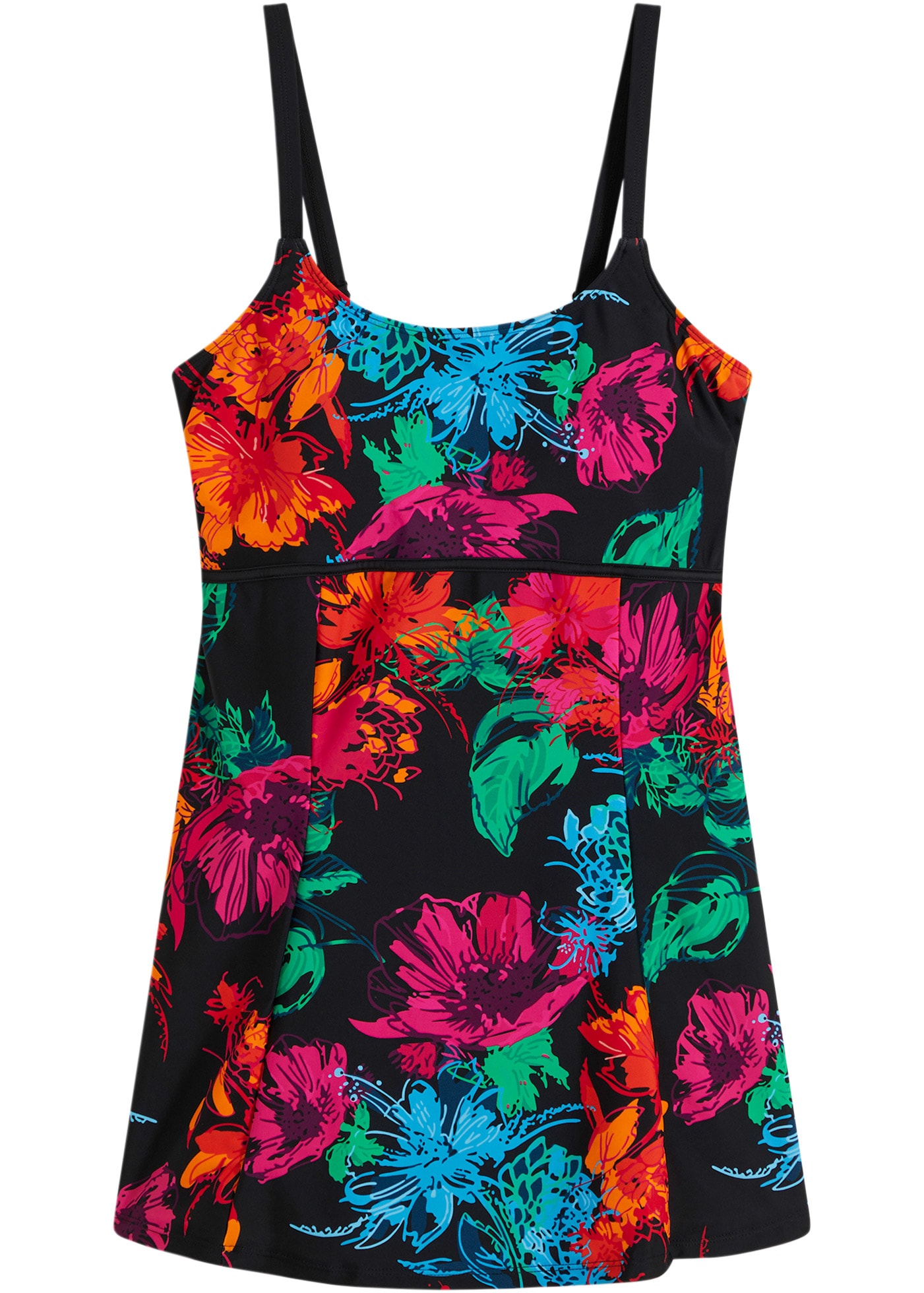 bonprix Badekleid mit integriertem Badeanzug, sportlicher Stil, mit Elasthan-Anteil