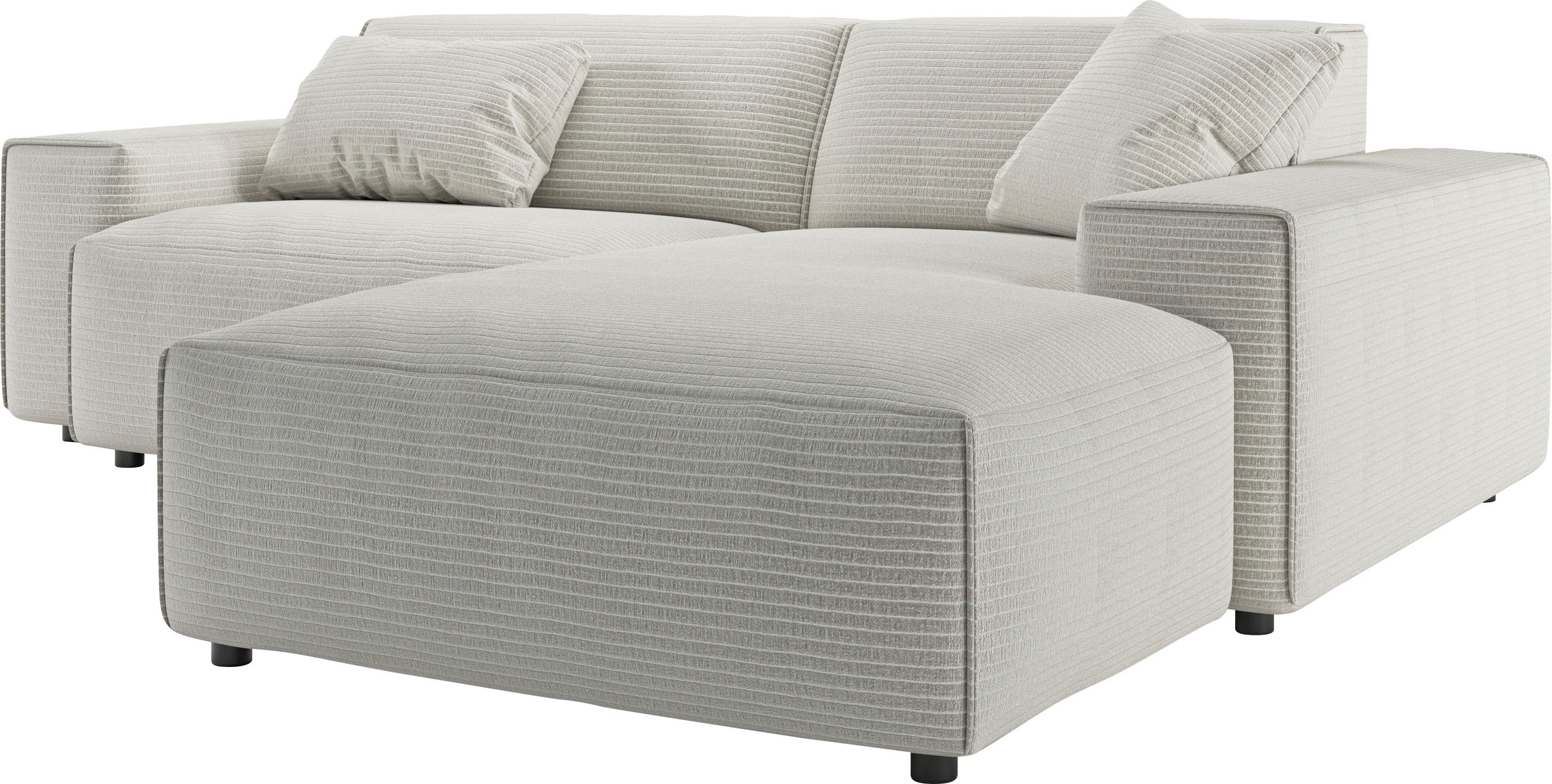 andas Ecksofa »Glimminge L-Form auch in Breitcord, Feincord + Easy care-Bezug,«, Breite 234, Zierkissen