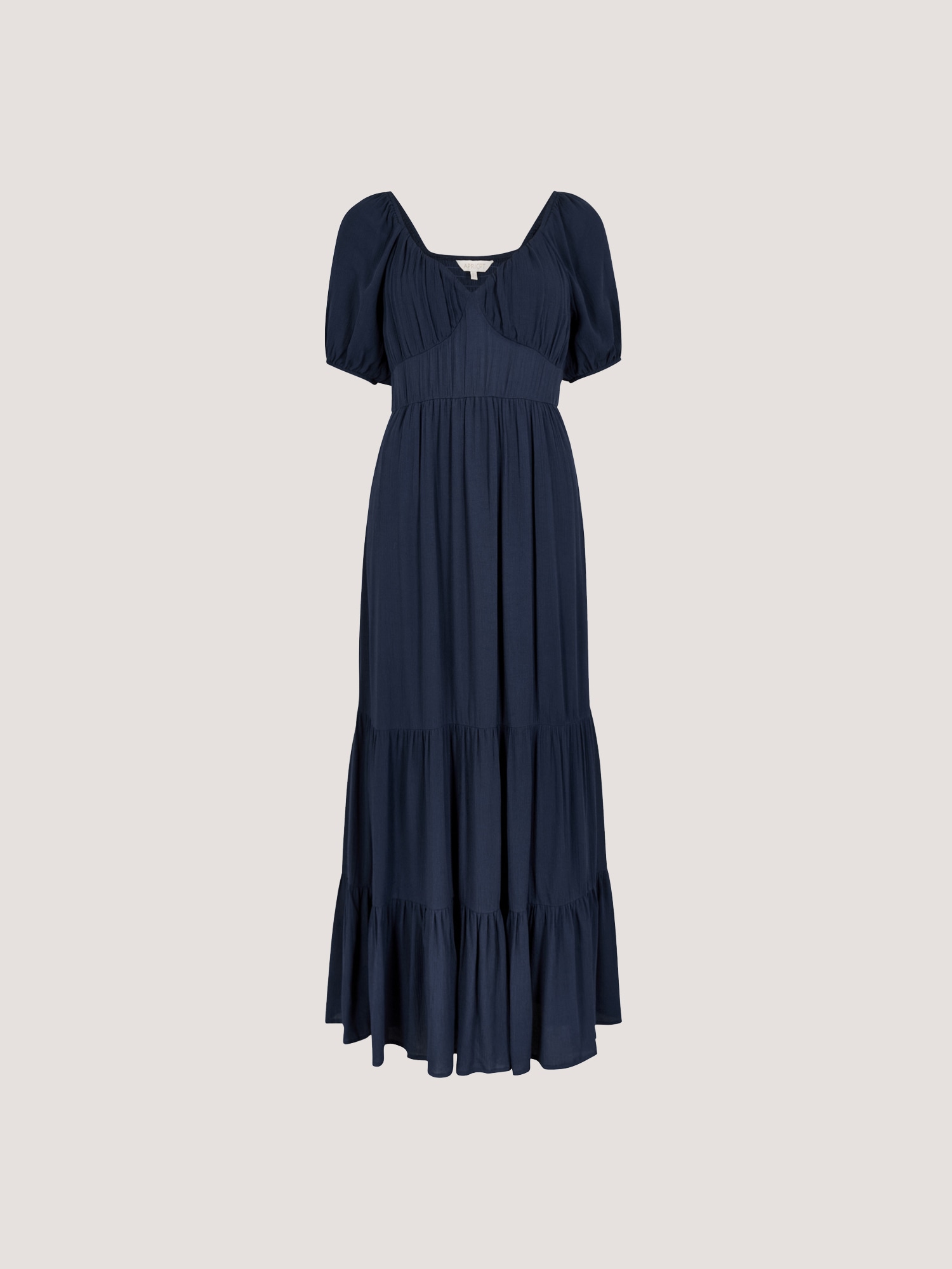Apricot Maxikleid »Maxikleid mit Stufenrock« in Knitteroptik