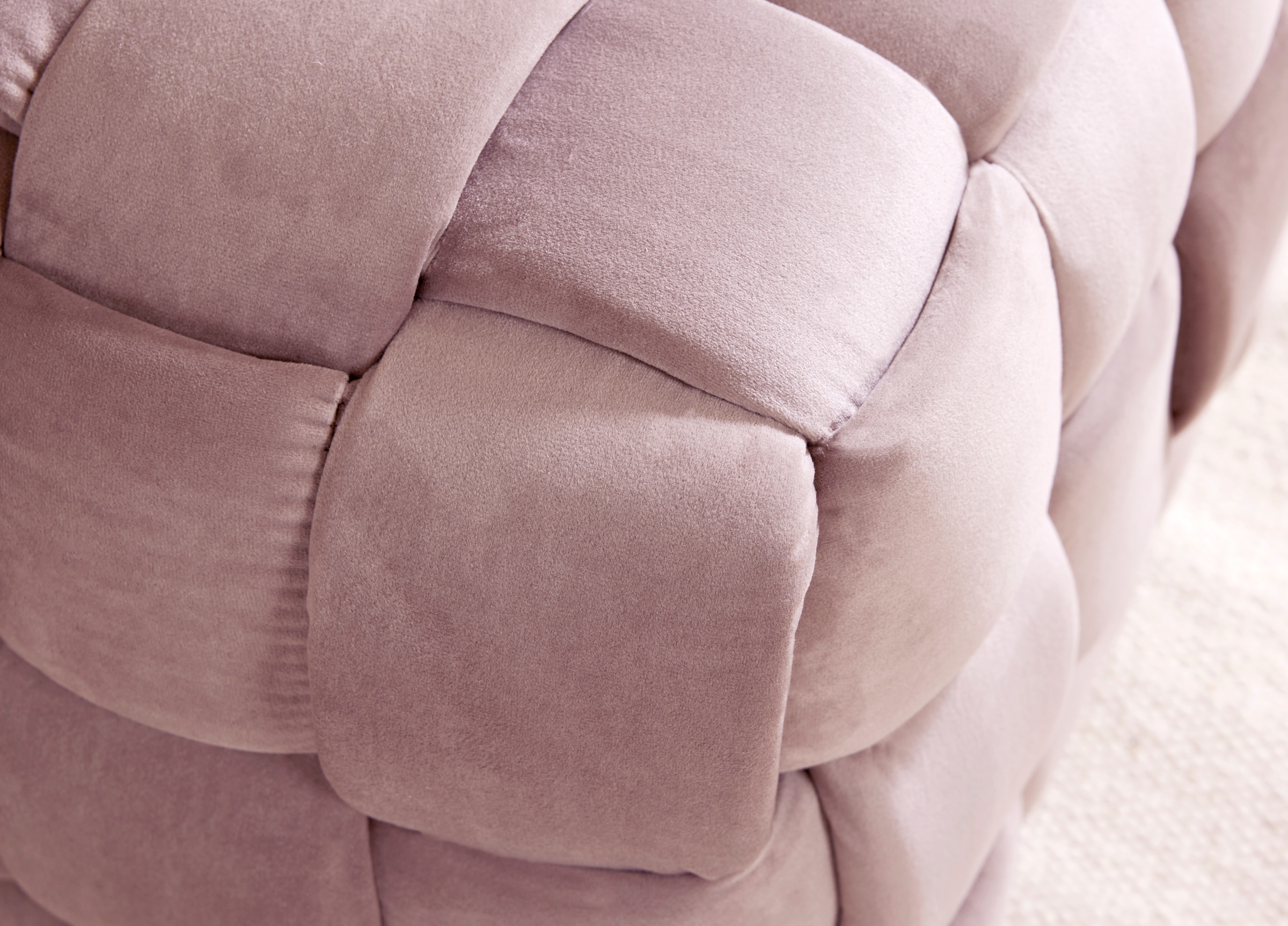 Jahnke »WEB ART S« Hocker, Couchtisch, Beistelltisch gepolstert in edler Flechtoptik