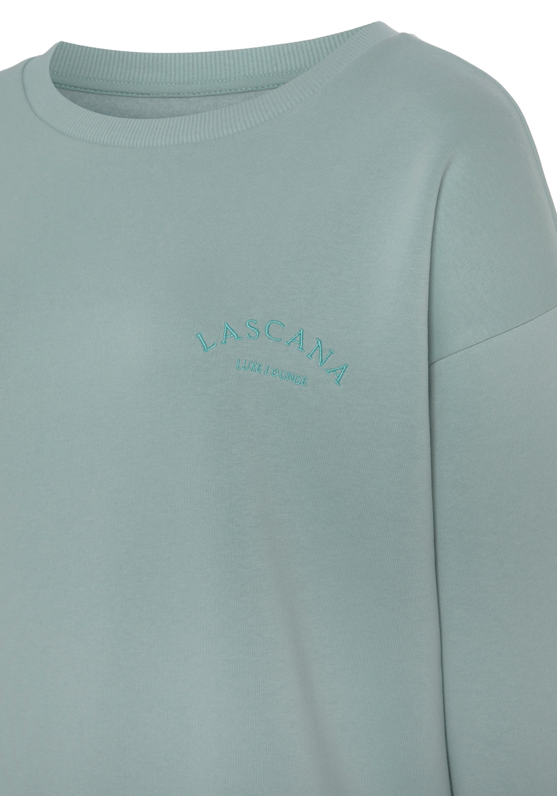 LASCANA Sweatshirt »-Pullover«, mit weiten Ärmeln, Loungewear, Loungeanzug