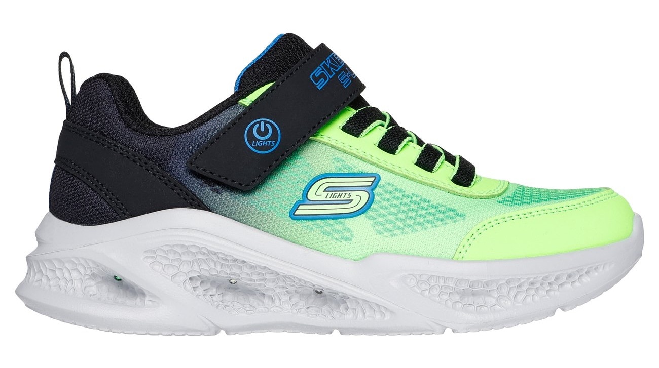 Skechers Sneaker »SKECHERS METEOR-LIGHTS«, Klettschuh mit Blinkfunktion, Größenschablone zum Download