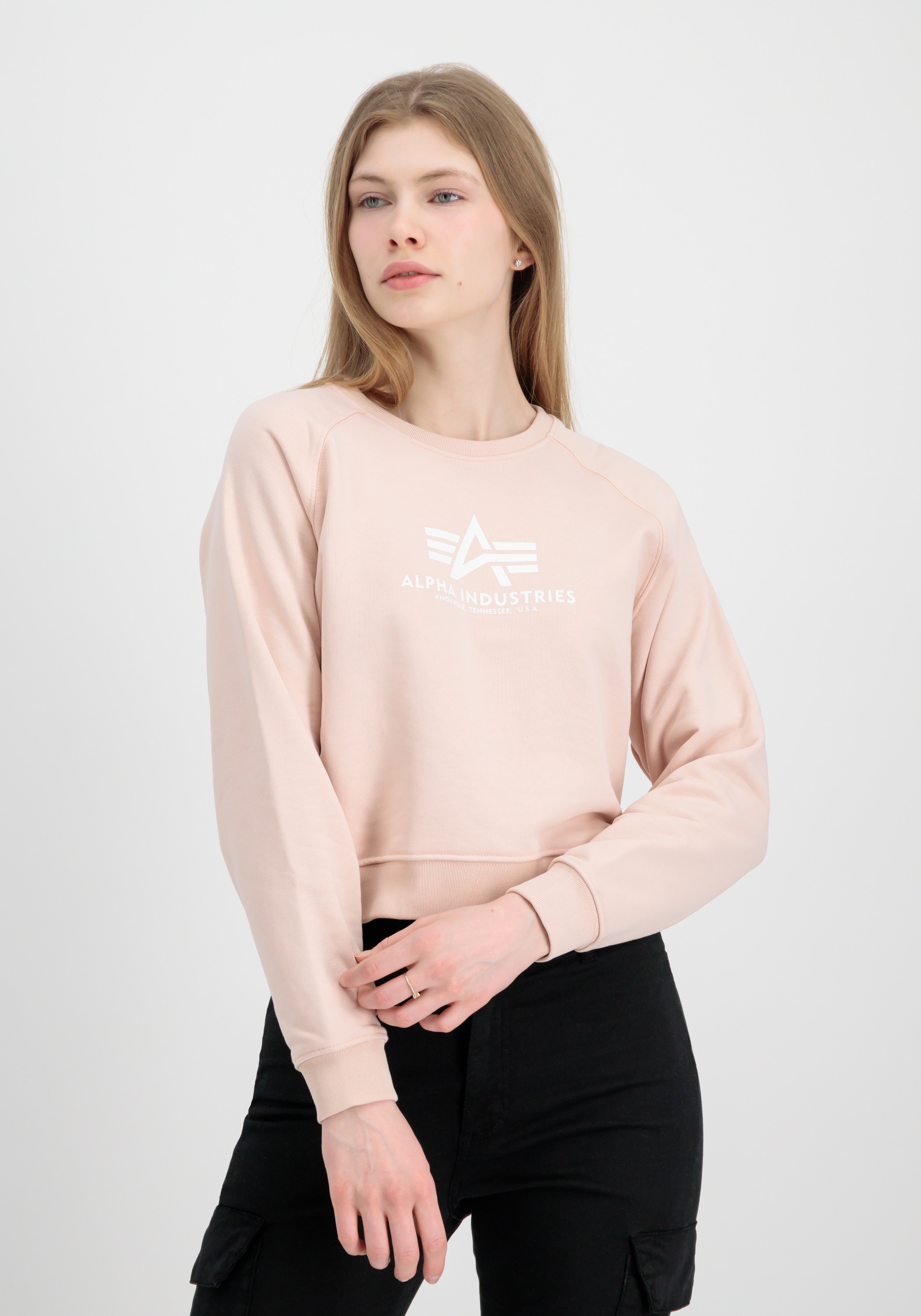 Alpha Industries Sweater »ALPHA INDUSTRIES Women - Sweatshirts Basic Boxy Sweater Wmn«