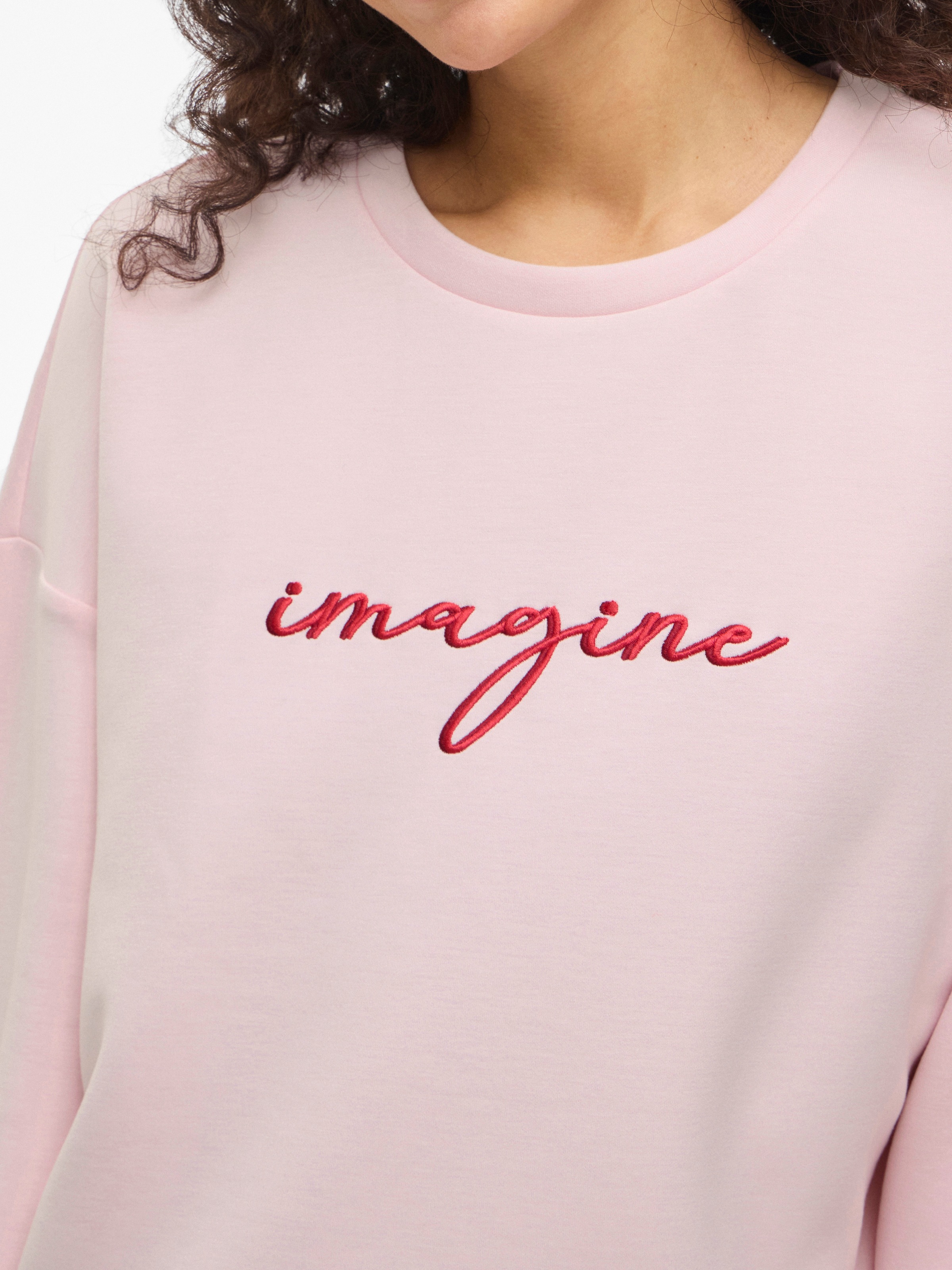 Vila Sweater »VISIFFI IMAGINE O-NECK L/S TOP/PB«
