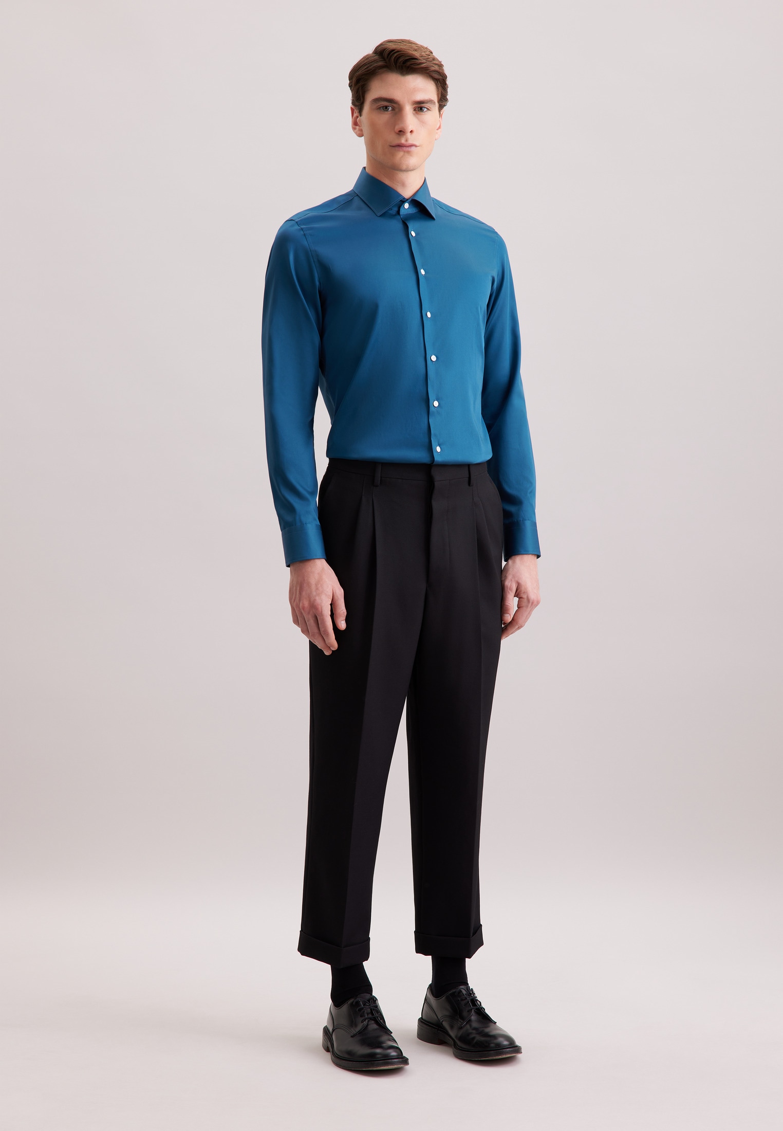 seidensticker Businesshemd »Schwarze Rose« Slim 1/1 Kentkragen Uni