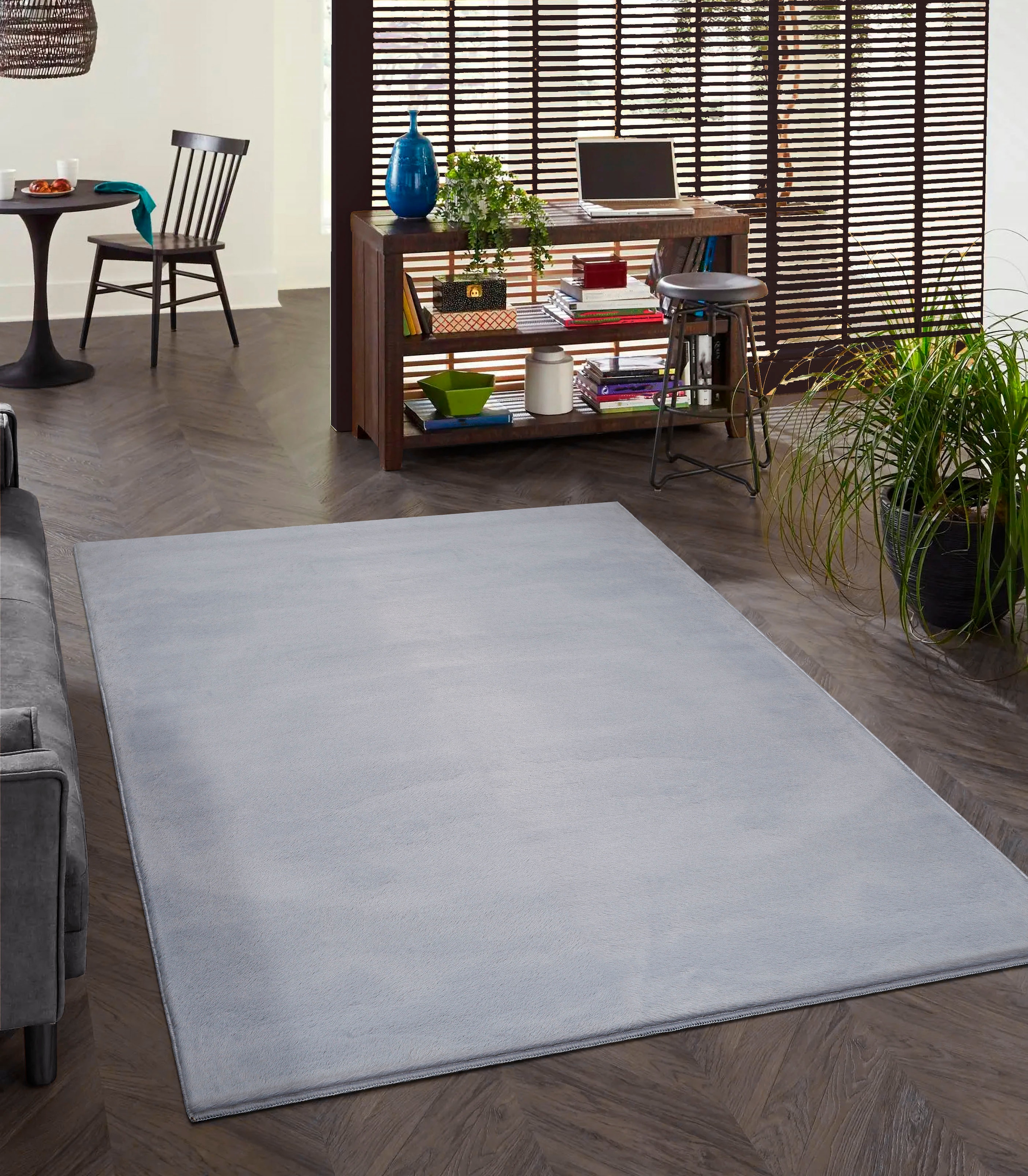 merinos Teppich »Focus 47« rechteckig 11 mm Höhe Fellteppich, weich und elegant, Wohnzimmer, Schlafzimmer