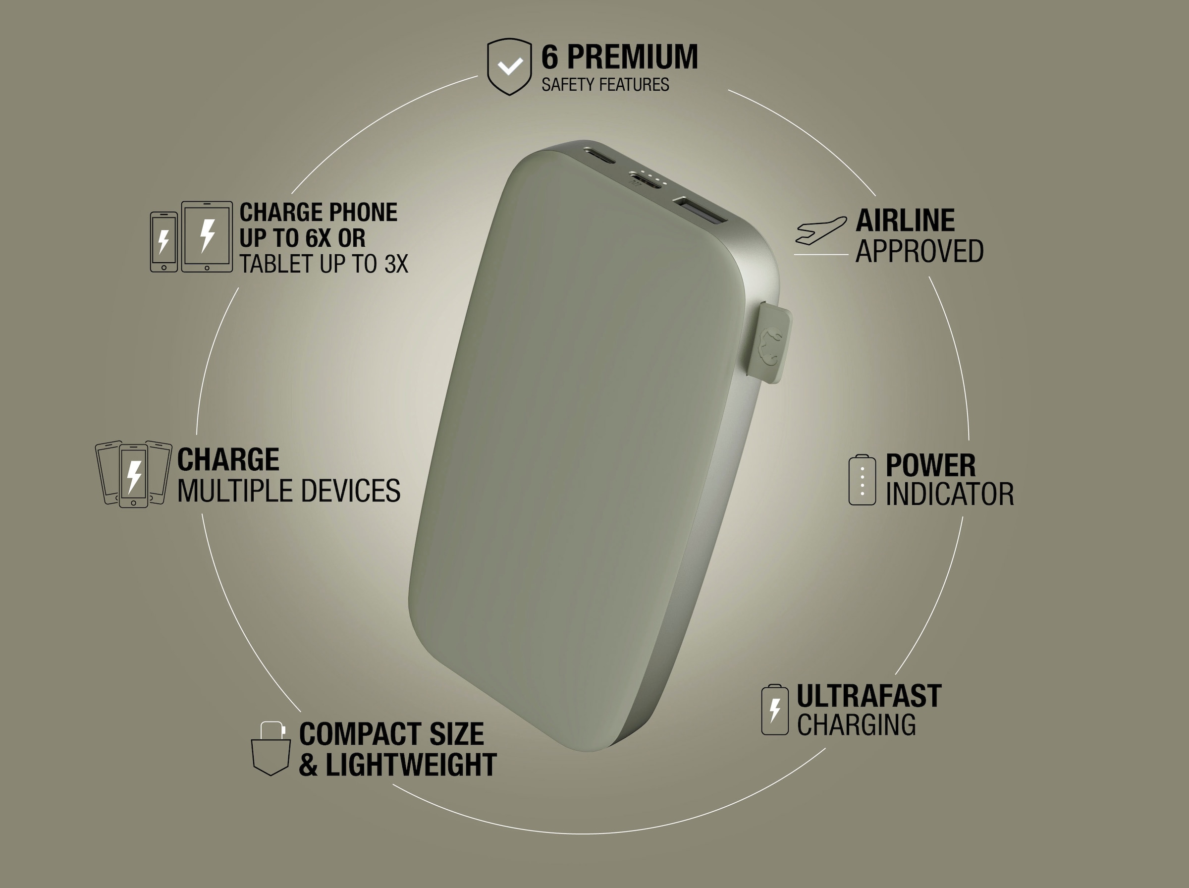 Fresh´n Rebel Powerbank »Power Pack 18000mAh mit USB-C, Ultra Fast Charge & 20W PD«