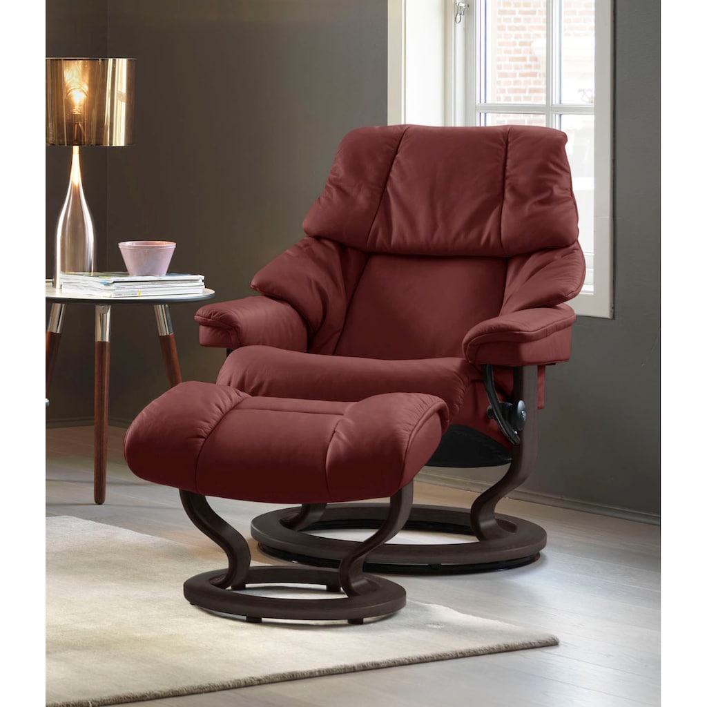 Stressless® Relaxsessel-Set »Reno«, mit Hocker, mit Classic Base, Größe S, M & L, Gestell Wenge