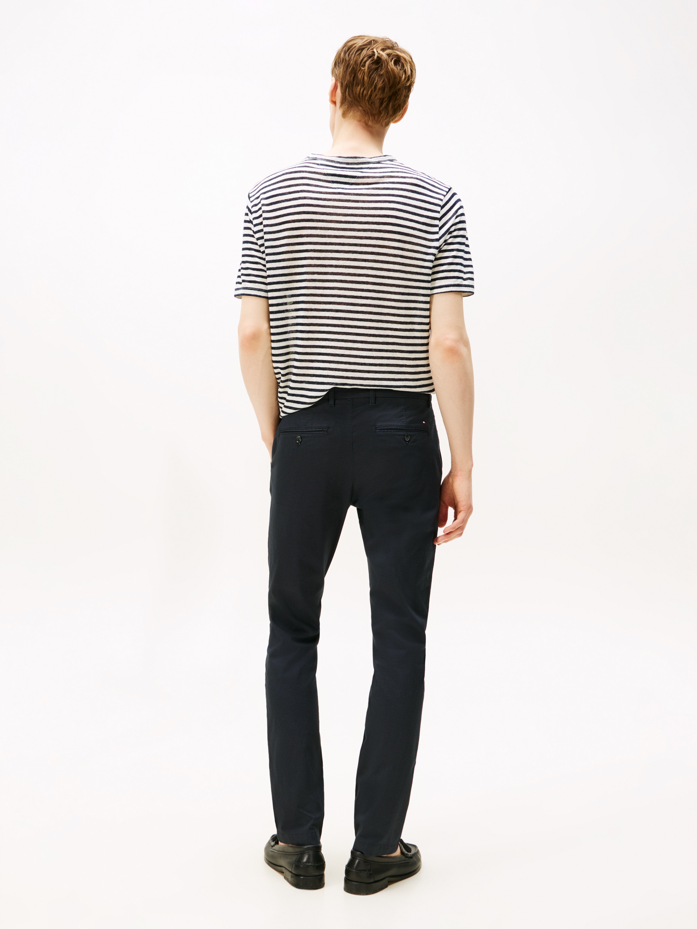 Tommy Hilfiger Chinohose »BLEECKER PRINTED ST«  Slim Fit, strukturierte Qualität