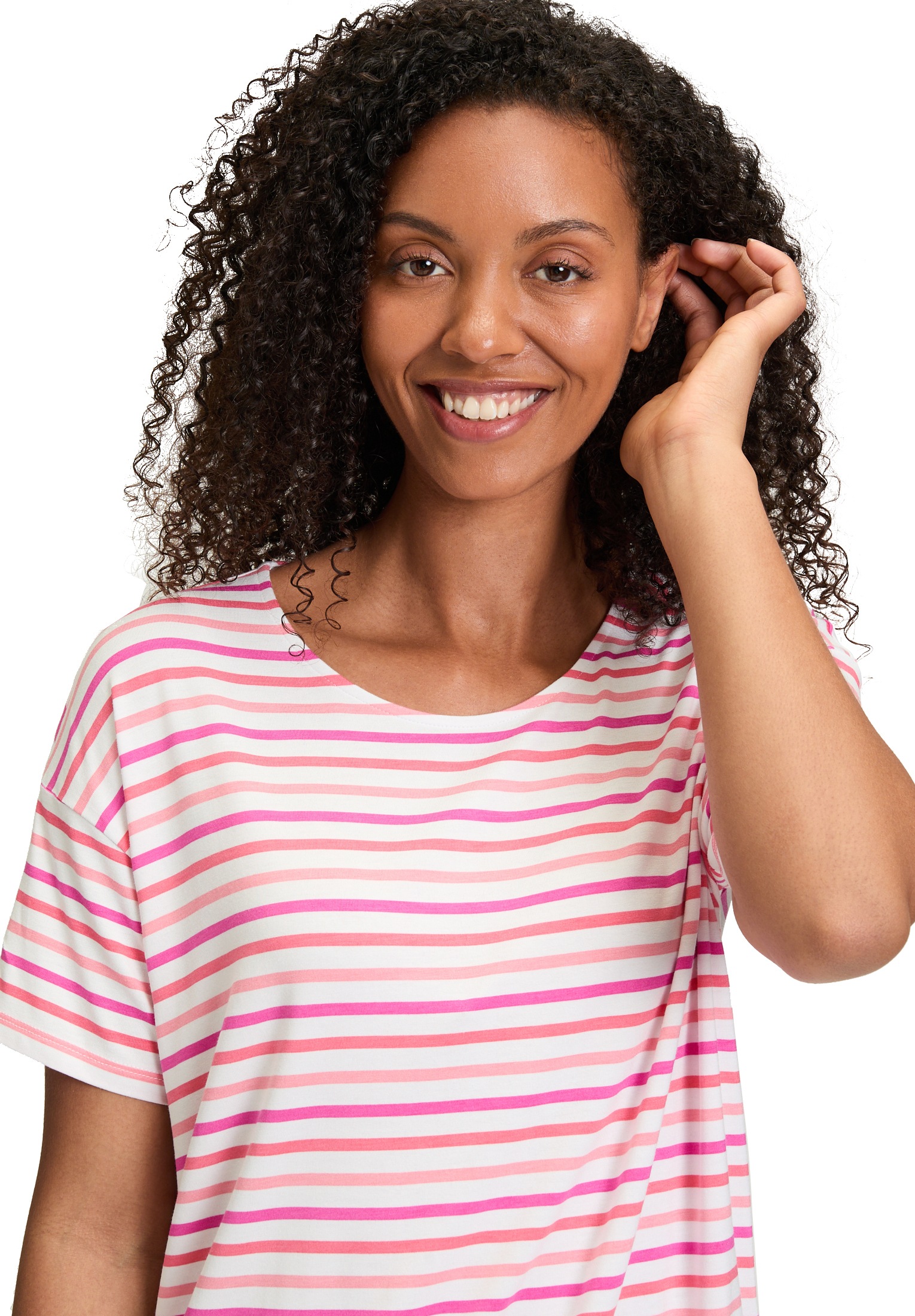 Betty Barclay Kurzarmshirt »Ringelshirt mit Tunnelzug«