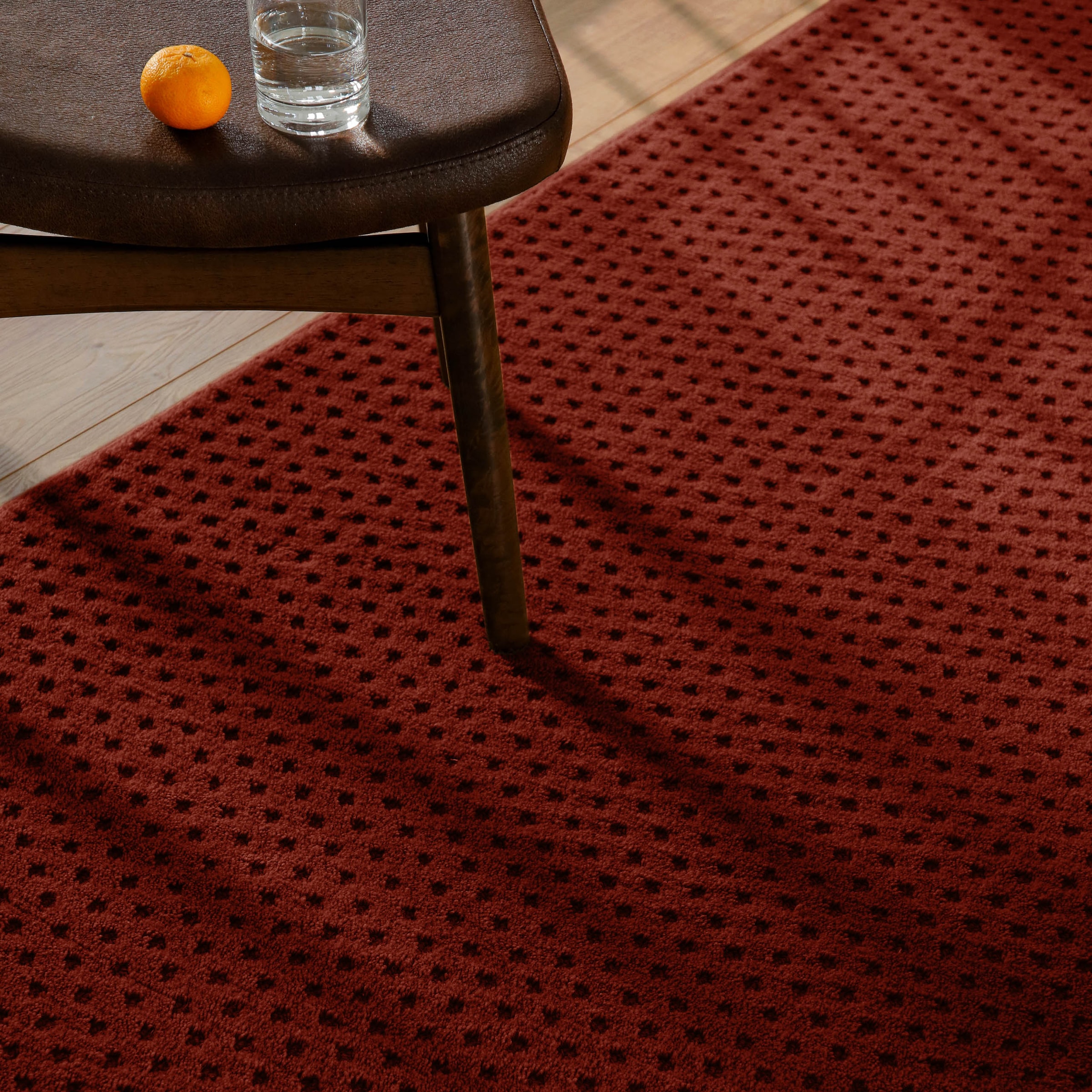 Wecon home Teppich »Castello THREE« rechteckig 7 mm Höhe Schurwolle, Kurzflor mit Hoch-Tief-Effekt, Wohnzimmer, Rautenmuster