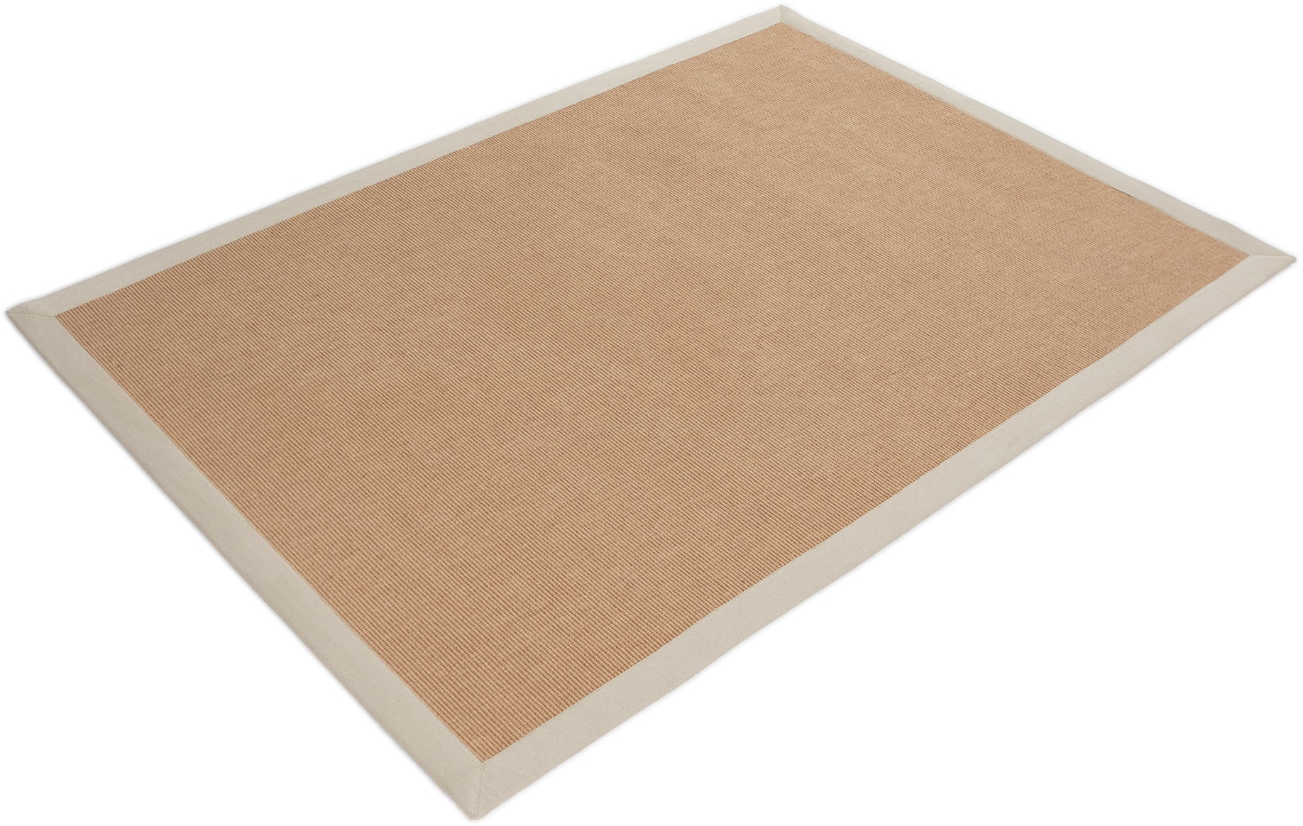 carpetfine Sisalteppich »Sisal  ,    auch als Läufer erhältlich« rechteckig 5 mm Höhe mit farbiger Bordüre, Anti Rutsch Rückseite, viele Größen, Wohnzimmer