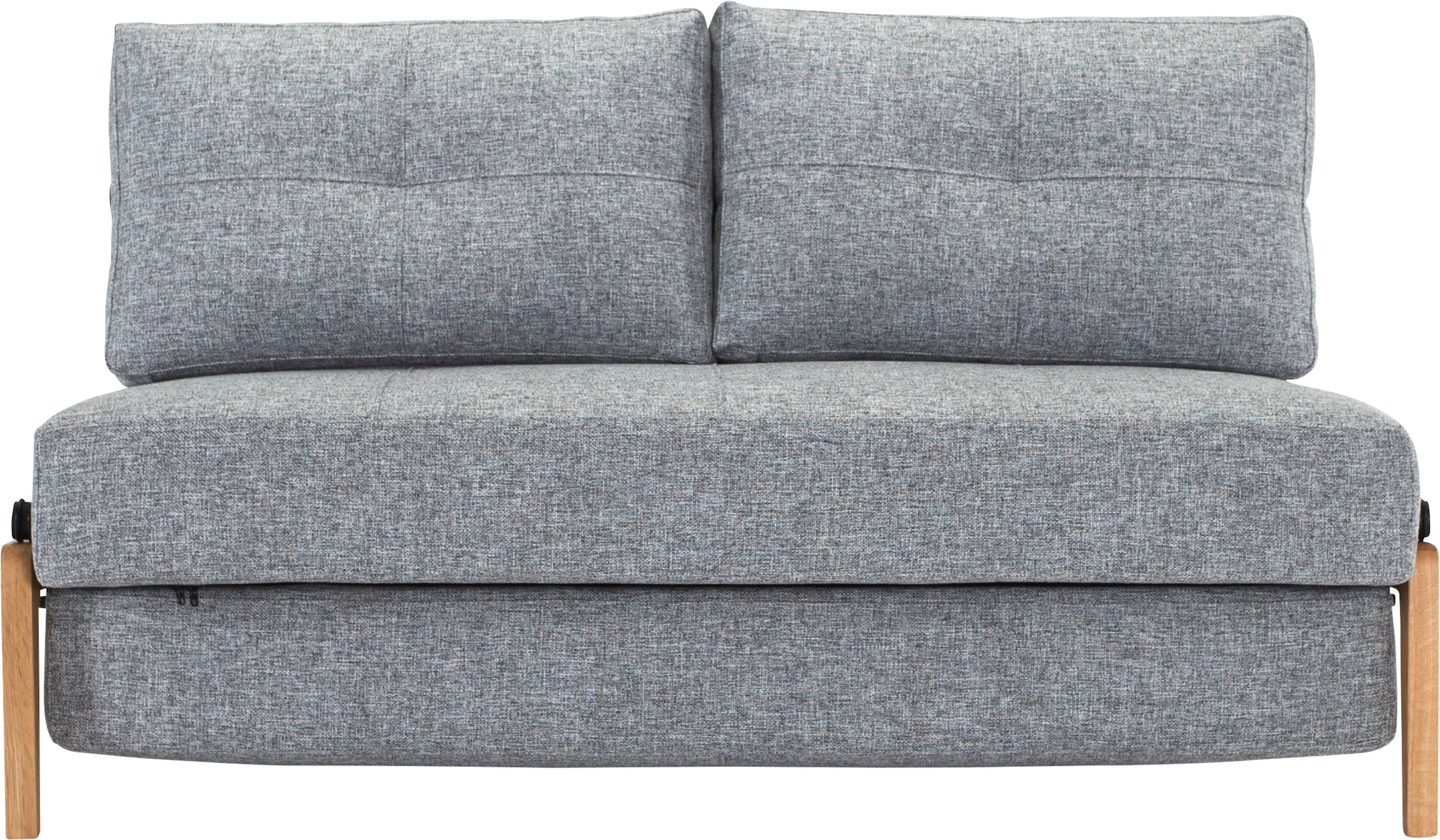 INNOVATION LIVING ™ Schlafsofa »Cubed 3-Sitzer bequem und komfortabel, skandinavisches Design«, Kompaktes Bettsofa mit Füßen aus Eiche