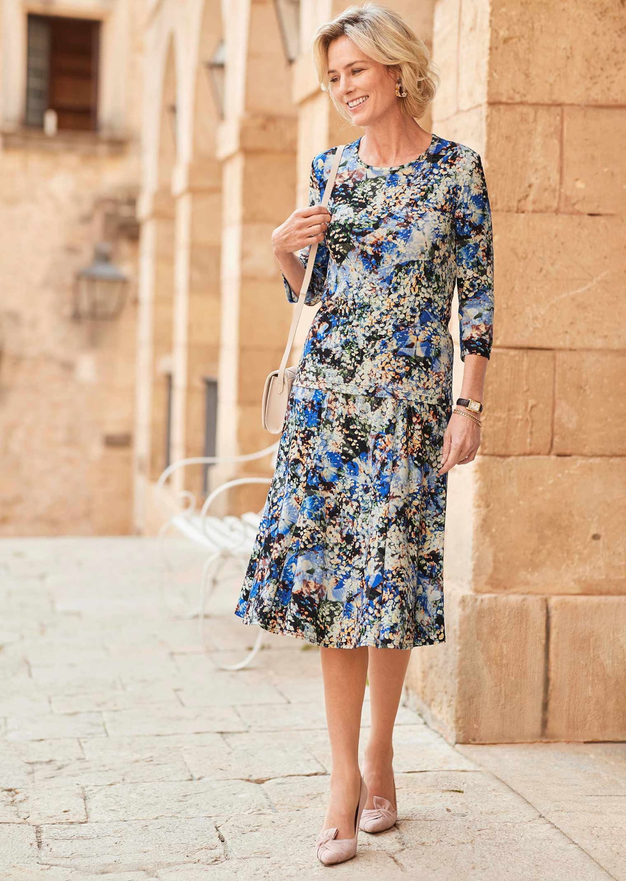 GOLDNER Sommerrock »Bequemer Druckrock mit Rundumschlupfbund«