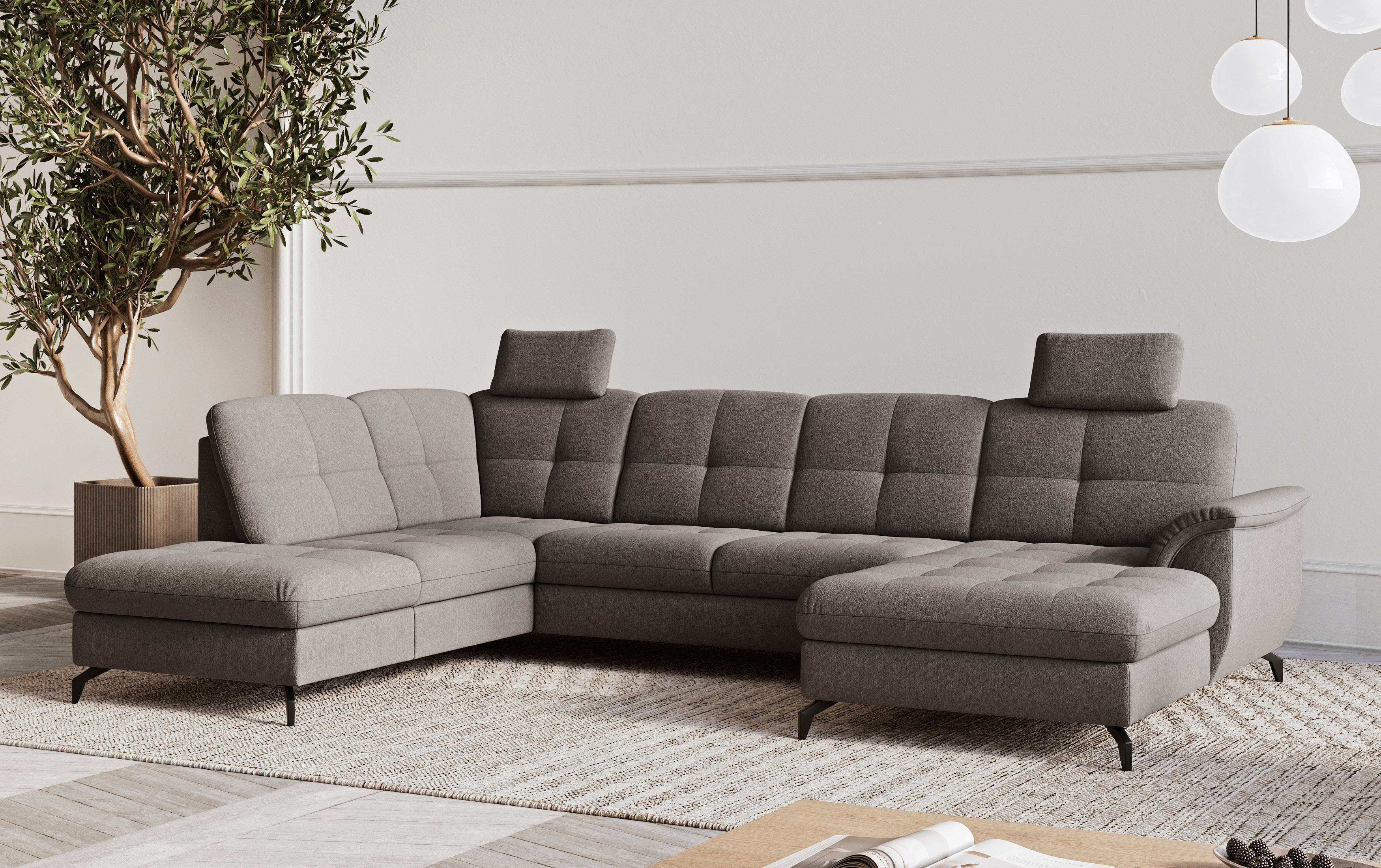 sit&more Wohnlandschaft "Zora" wahlweise mit Schlaffunktion und Bettkasten