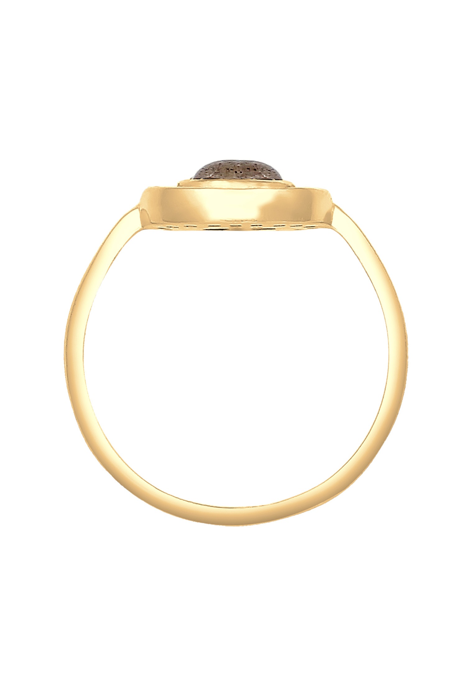Elli Silberring »Ring Vintage Labradorit Edelstein Zirkonia 925 Sterling Silber vergoldet«