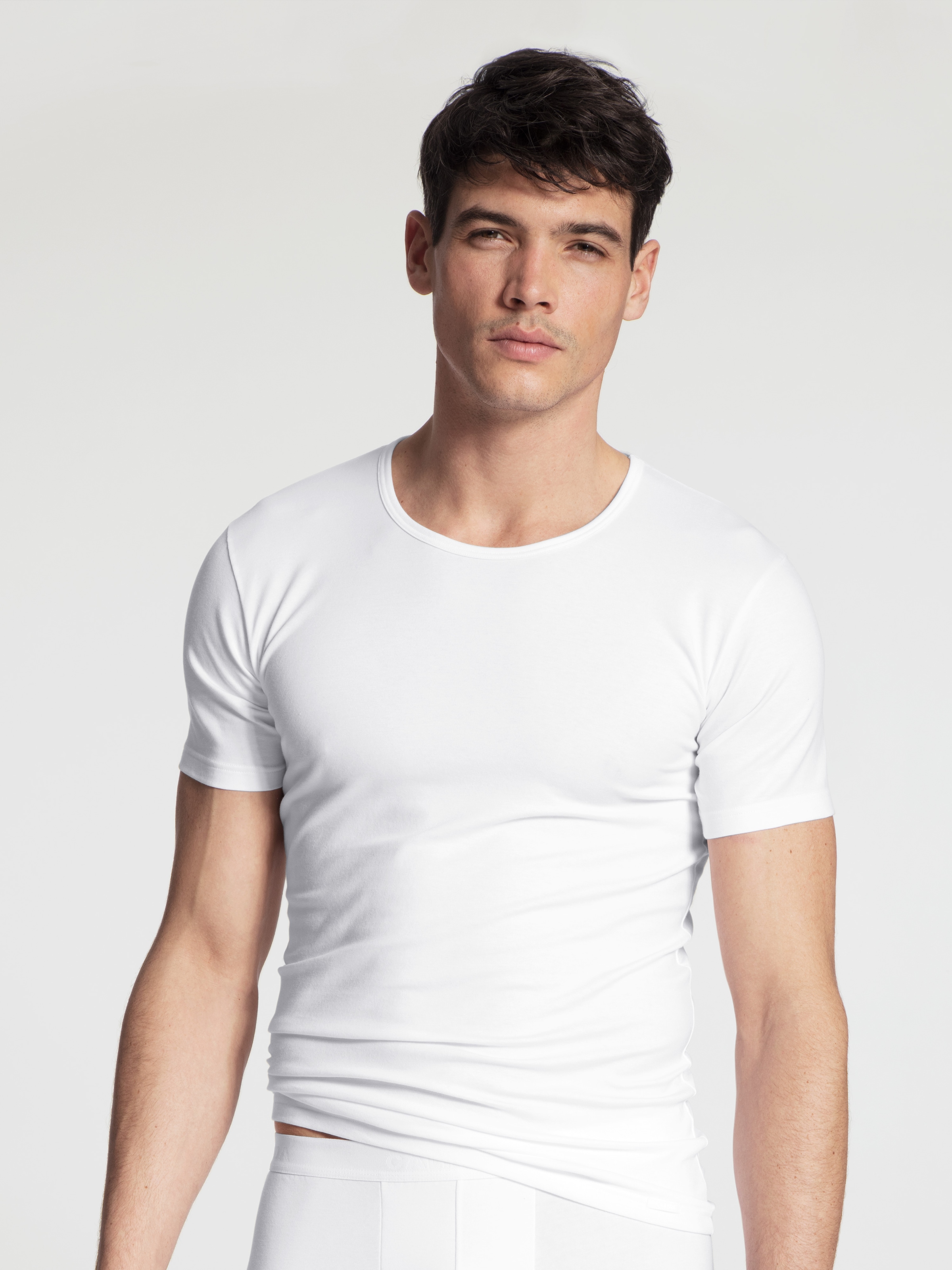 CALIDA T-Shirt »Natural Benefit«, (2er Pack), mit Rundhals-Ausschnitt und perfekte Passform