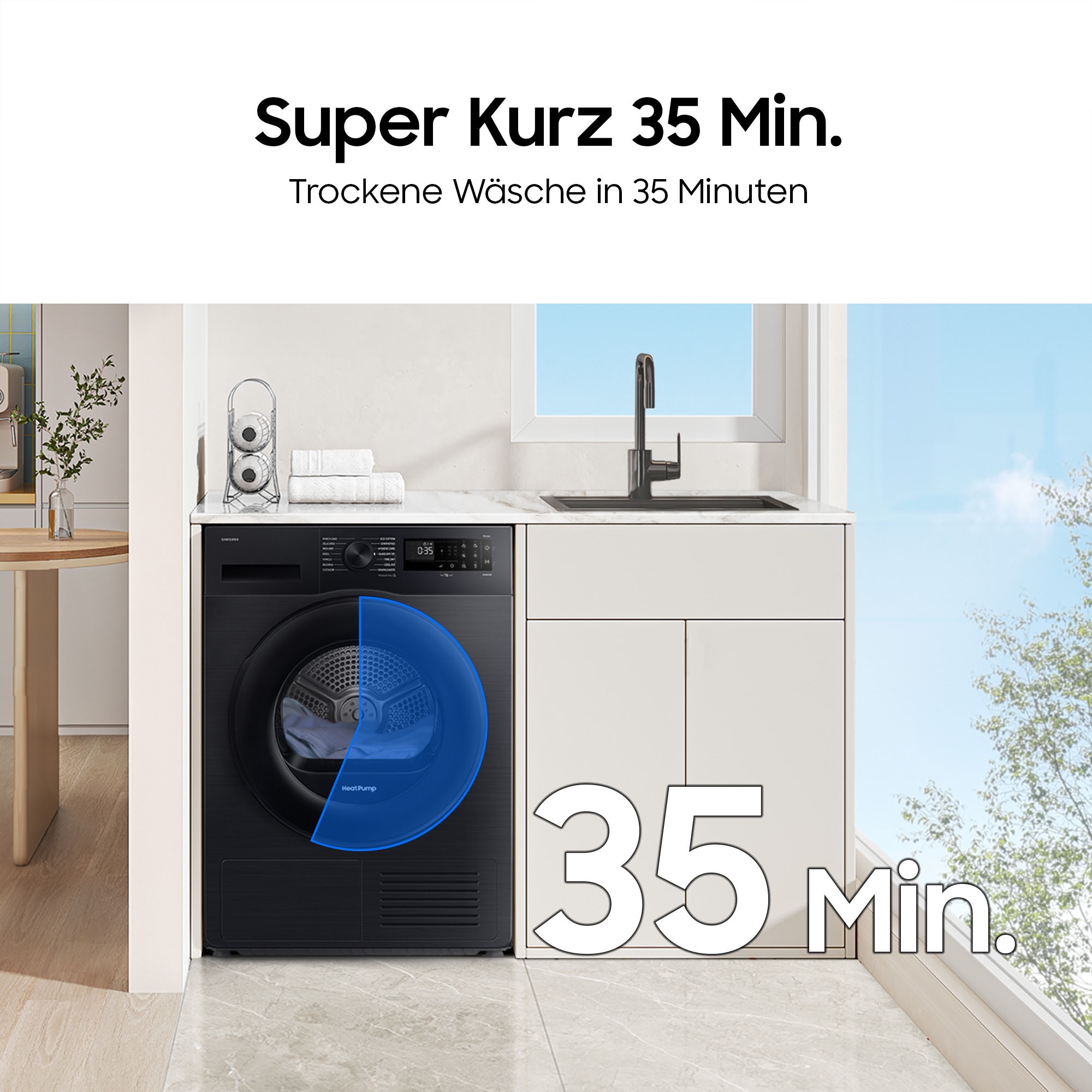 Samsung Wärmepumpentrockner »DV9EDG52A0AEEG« DV5000D Optimal Dry ‑ Intelligent Trocknen mit Sensoren