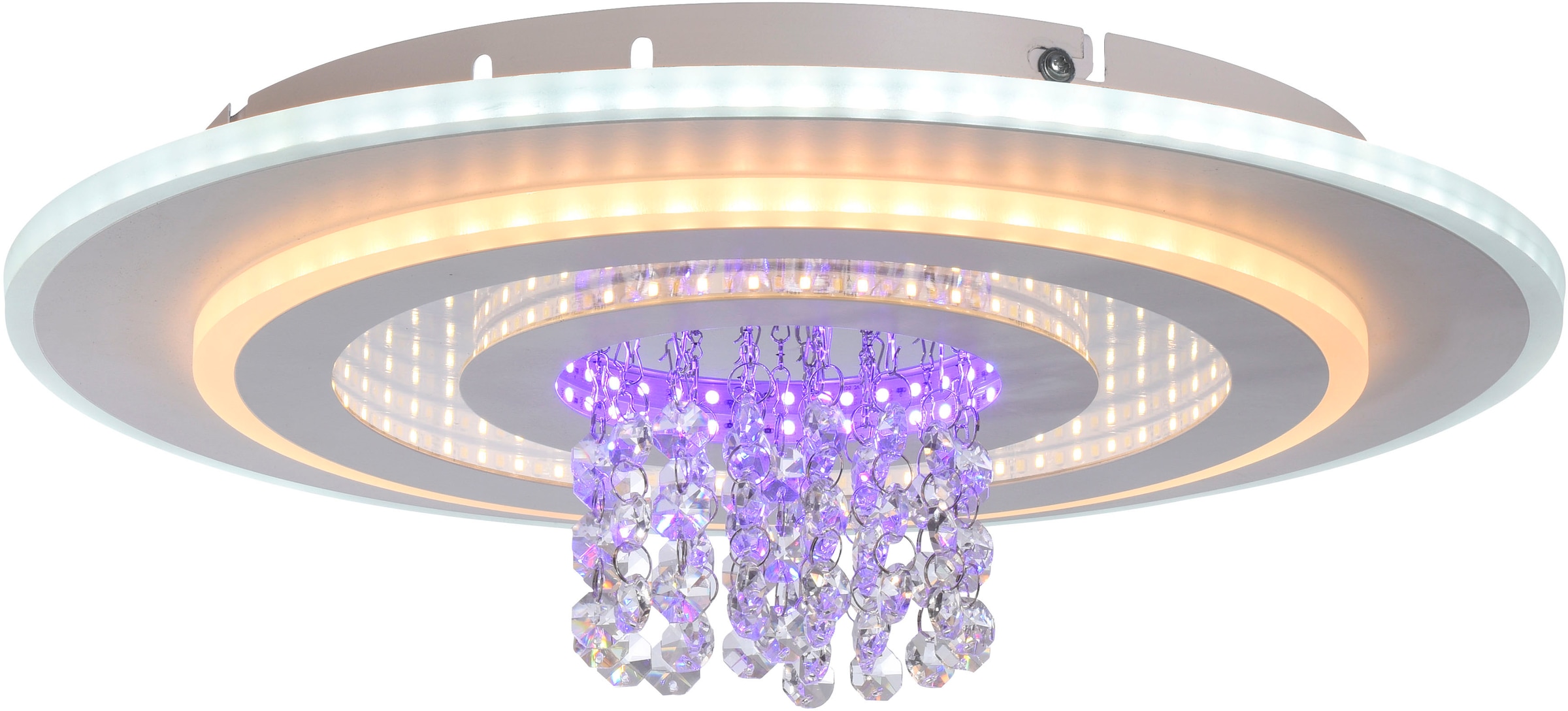 JUST LIGHT LED Deckenleuchte »TOLAGO« LED-Board 1 Stk. warmweiß - kaltweiß CCT+RGB, stufenlos dimmbar, separat steuerbar, IR-FB., Memoryfunktion