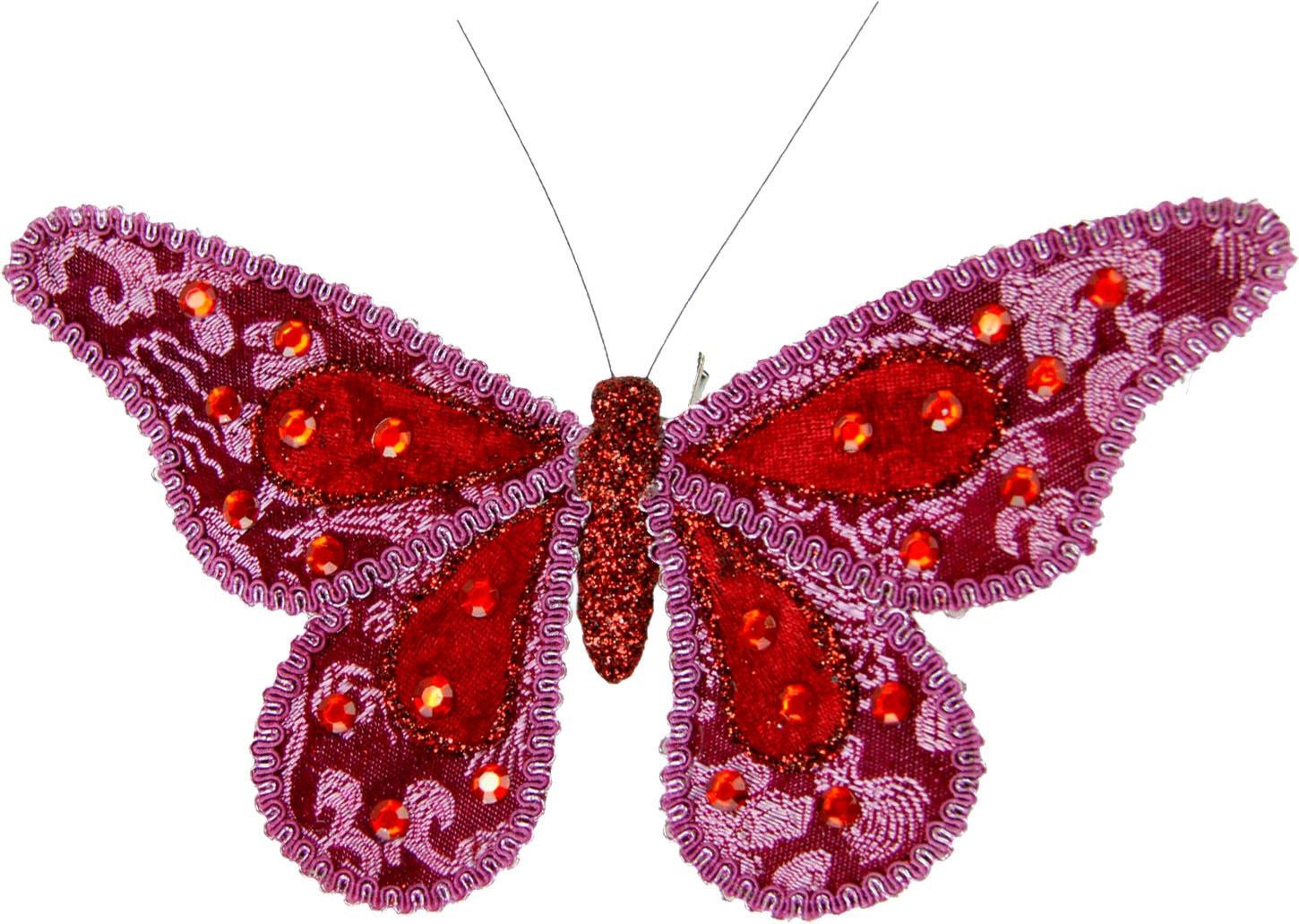 I.GE.A. Dekofigur »Deko-Schmetterling mit bestellen Set) Clip«, (4er Raten auf