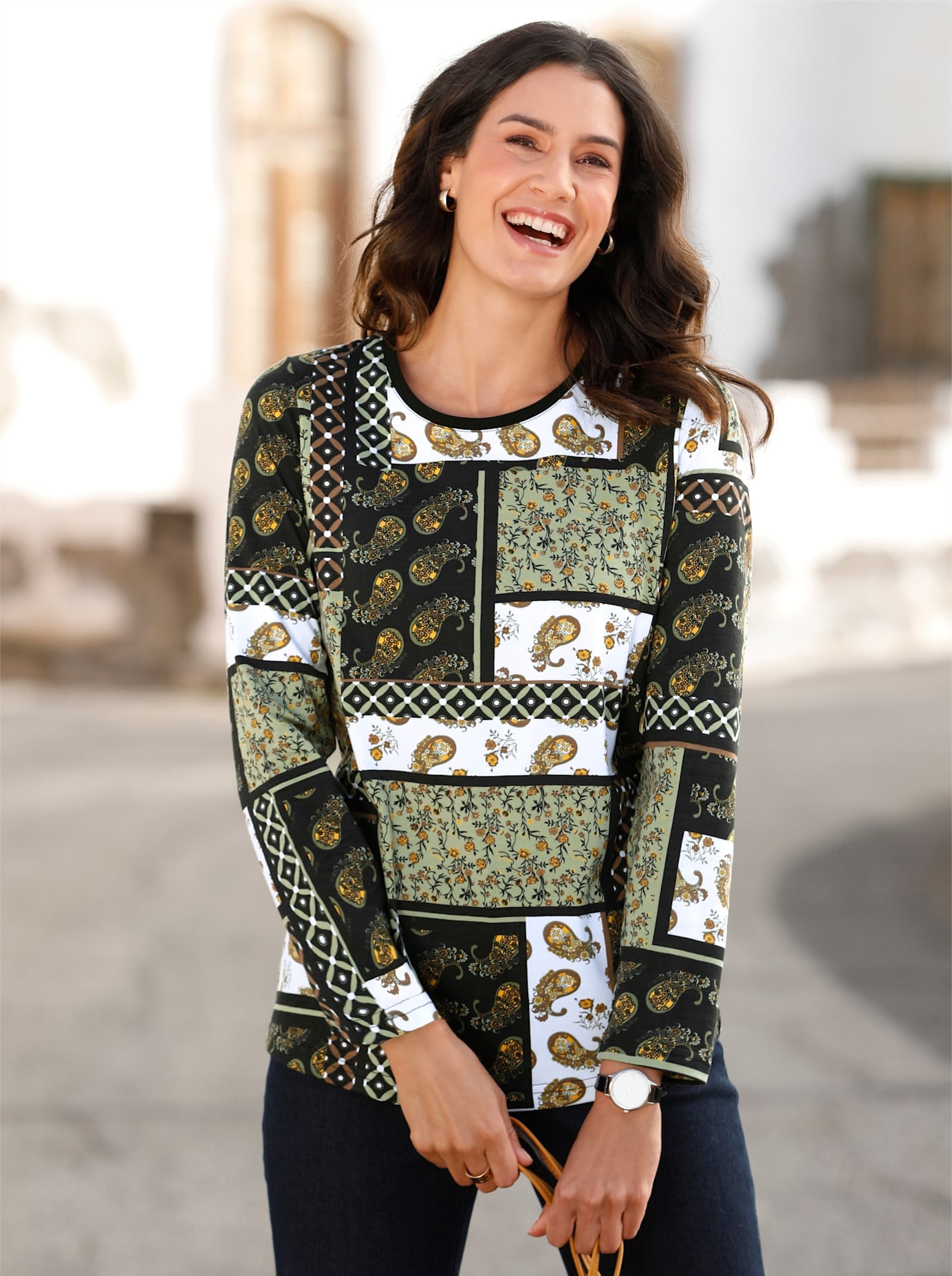 Inspirationen Langarmshirt »Shirt«, (1 tlg.)