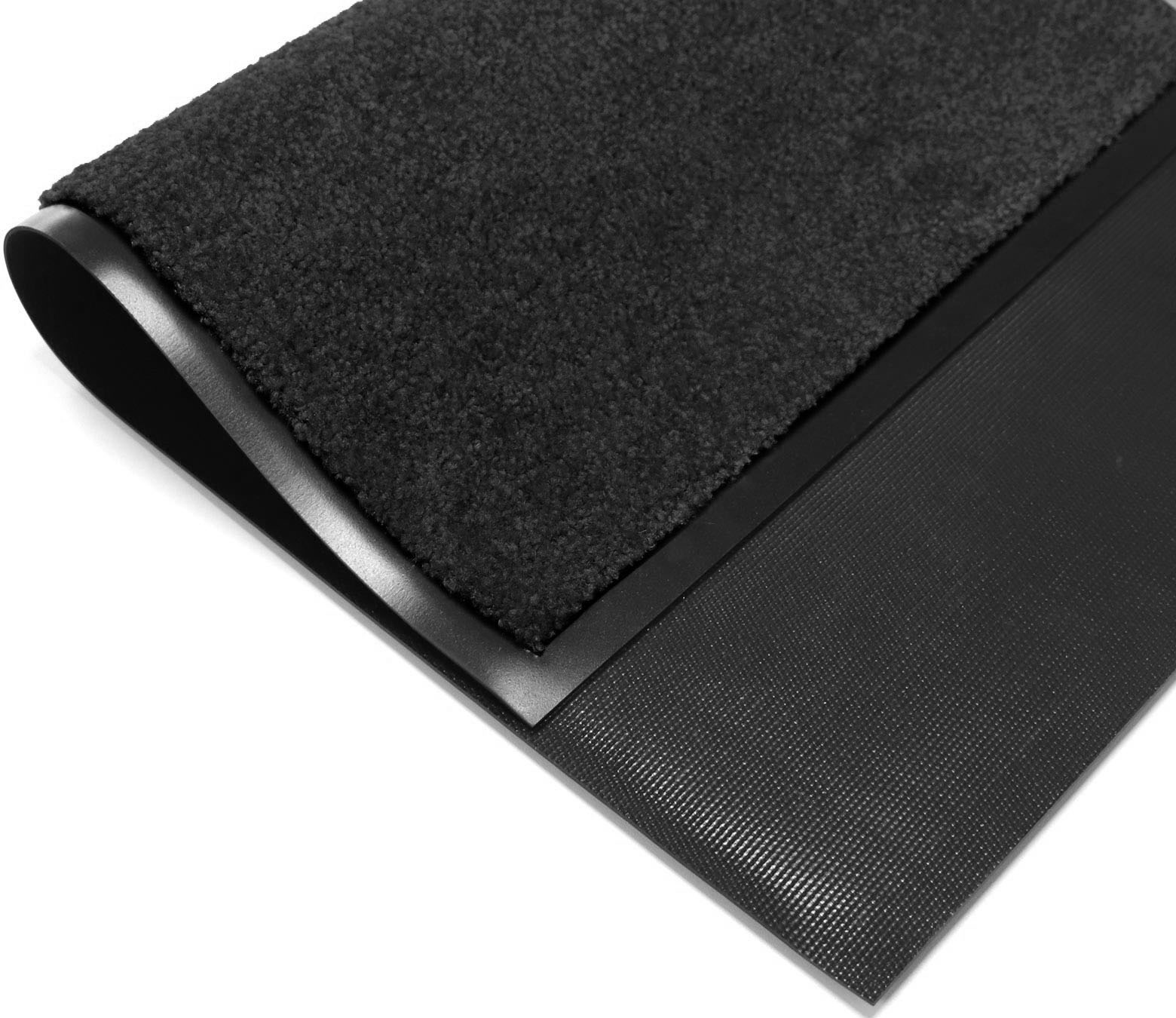 Primaflor-Ideen in Textil Fußmatte »Schmutzfangmatte CLEAN PRO«, rechteckig, 8 mm Höhe, Uni-Farben, UV-beständig, strapazierfähig, waschbar