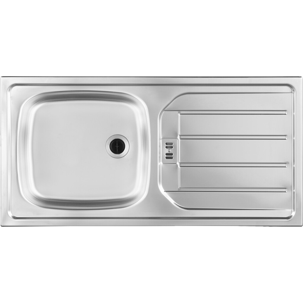 wiho Küchen Spülenschrank »Unna«, 110 cm breit, inkl. Tür/Sockel/Griff für Geschirrspüler