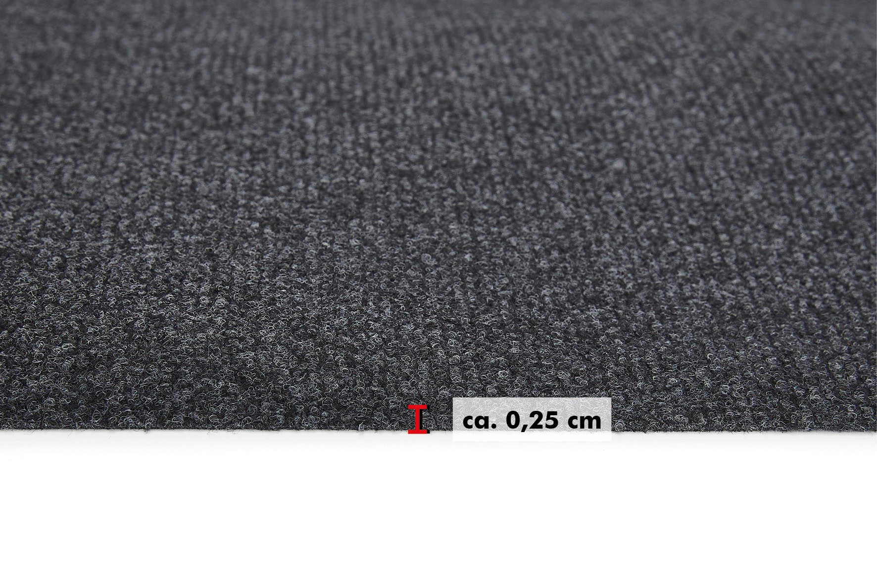 Andiamo Teppichboden »Coupon Nadelfilz Milo«, rechteckig, Uni Farben, Breite  100 cm oder 200 cm, strapazierfähig, Wohnzimmer