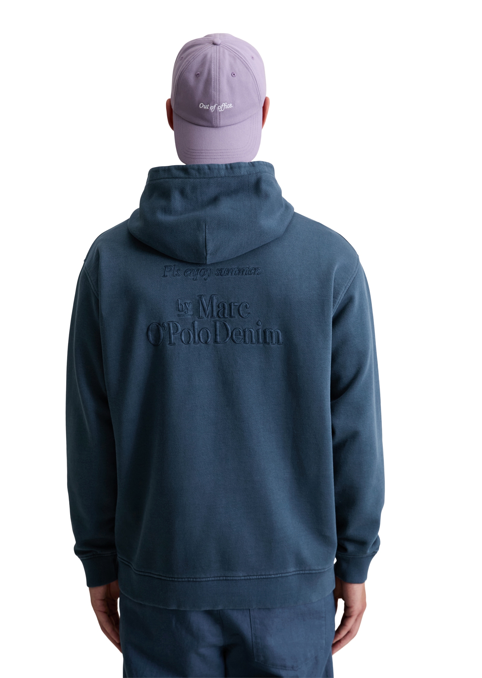 Marc O'Polo DENIM Hoodie relaxed fit, große Rückenstickerei