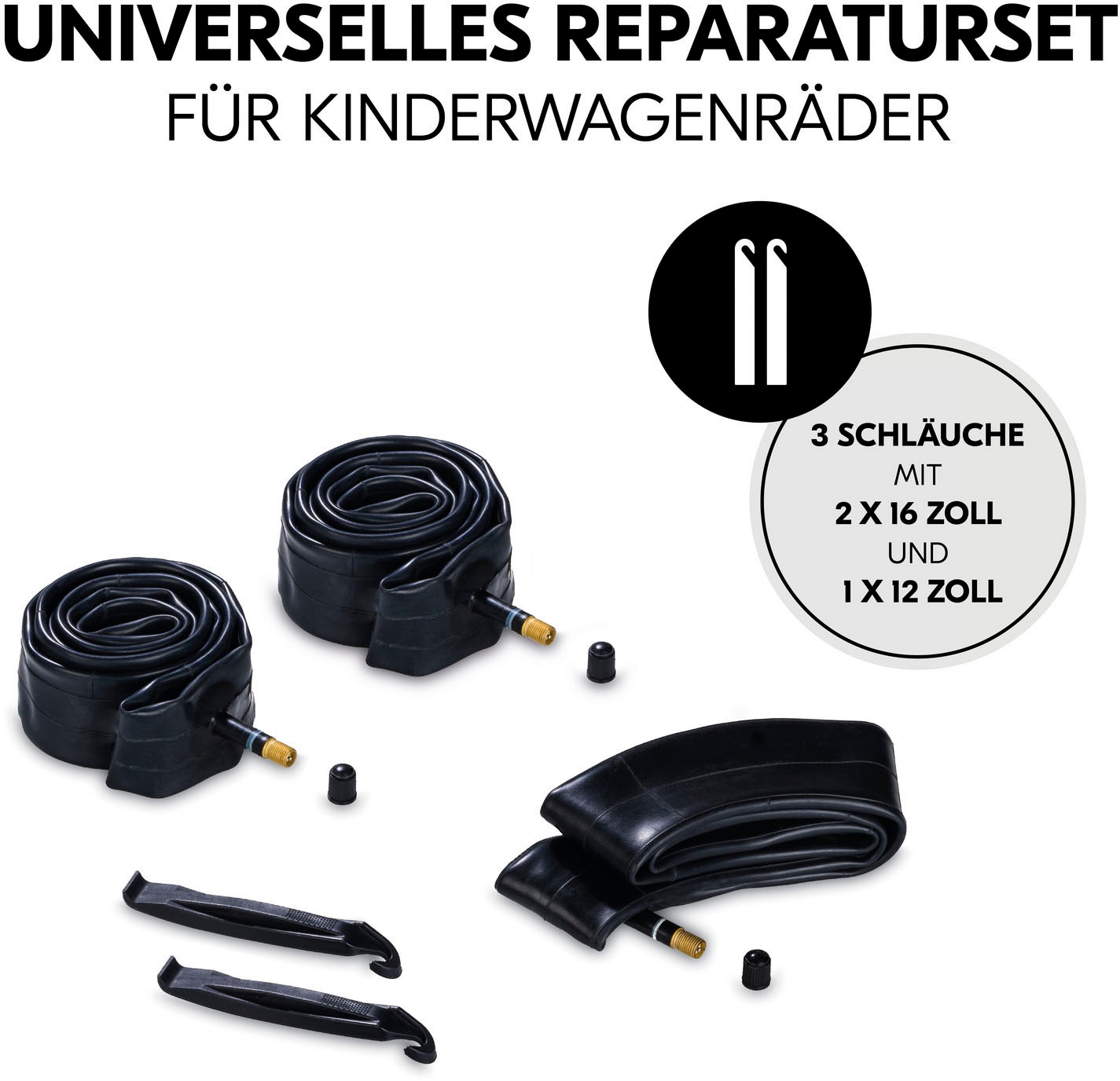 Hauck Reifen-Reparaturset »Pushchair Repair Kit 3W«, für Dreirad-Buggys