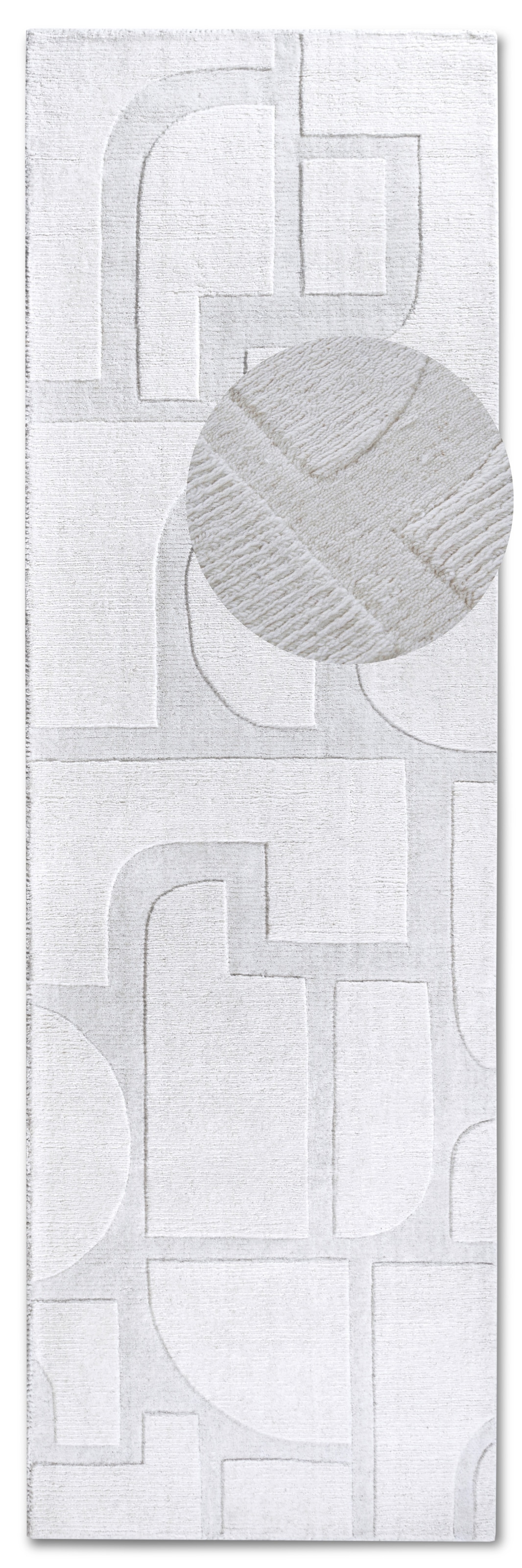 Villeroy & Boch Wollteppich »Alexis«, rechteckig, 10 mm Höhe, Handgewebt, Wolle, Natur, Wohnzimmer, Geometrie, Boho, Design