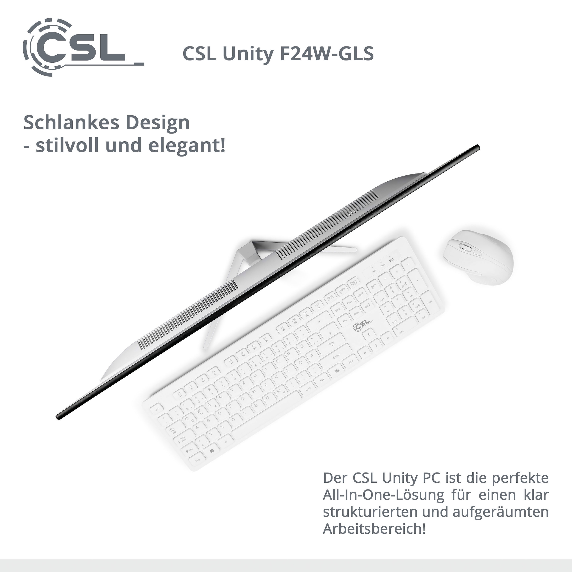 CSL All-in-One PC »Unity F24-GLS Windows 3 Garantie | XXL Jahre mit Pro« 10 ➥ UNIVERSAL