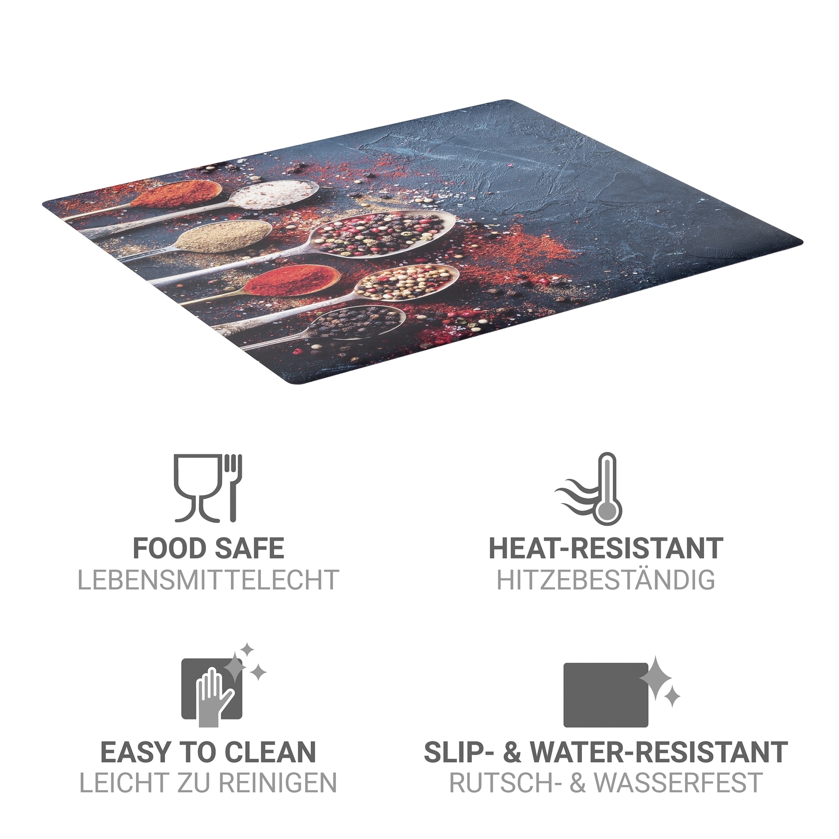 WENKO Herd-Abdeckplatte »Modell Pikant« Schutzmatte, Abdeckmatte für Kochfelder, Induktionsschutzmatte