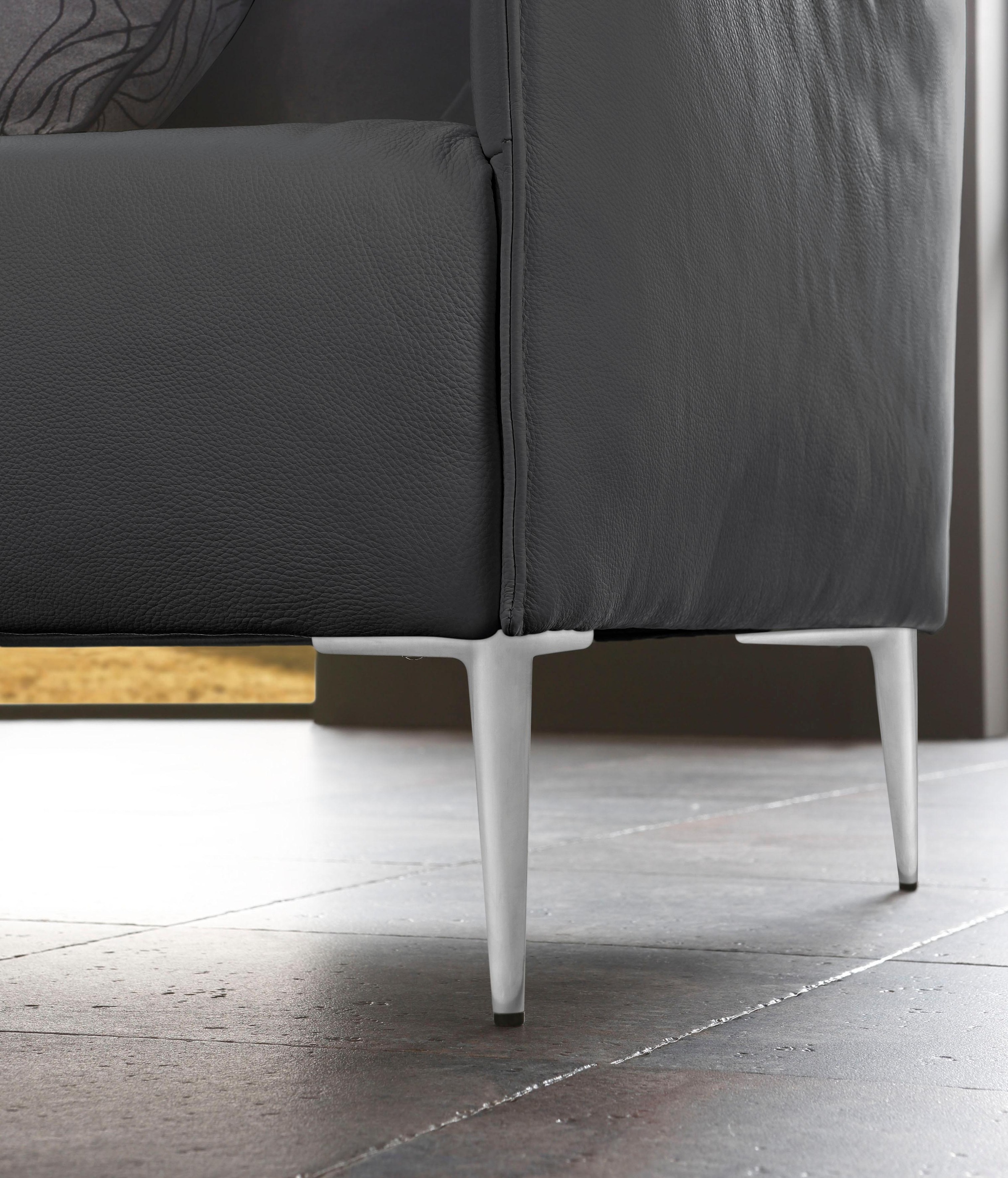 W.SCHILLIG 2,5-Sitzer »sally«, mit Metallfüßen in Chrom glänzend, Breite 194 cm