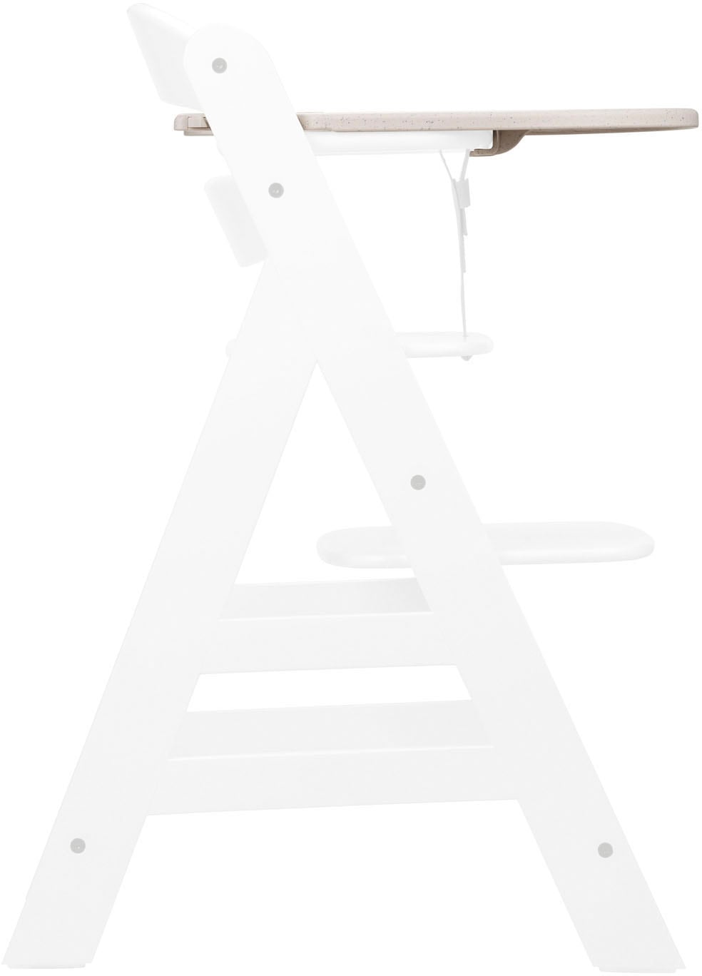 Hauck Hochstuhltablett »Alpha Click Tray, Speckle Beige« aus recyceltem Material