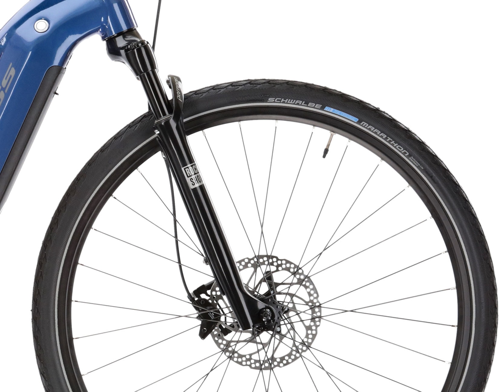 Kross E-Bike »E-Crossrad Evado Hybrid 6.0 28 Zoll blau«, 10 Gang, Shimano, DEORE XT T8000, Mittelmotor 250 W, Pedelec, Elektrofahrrad für Damen und Herren
