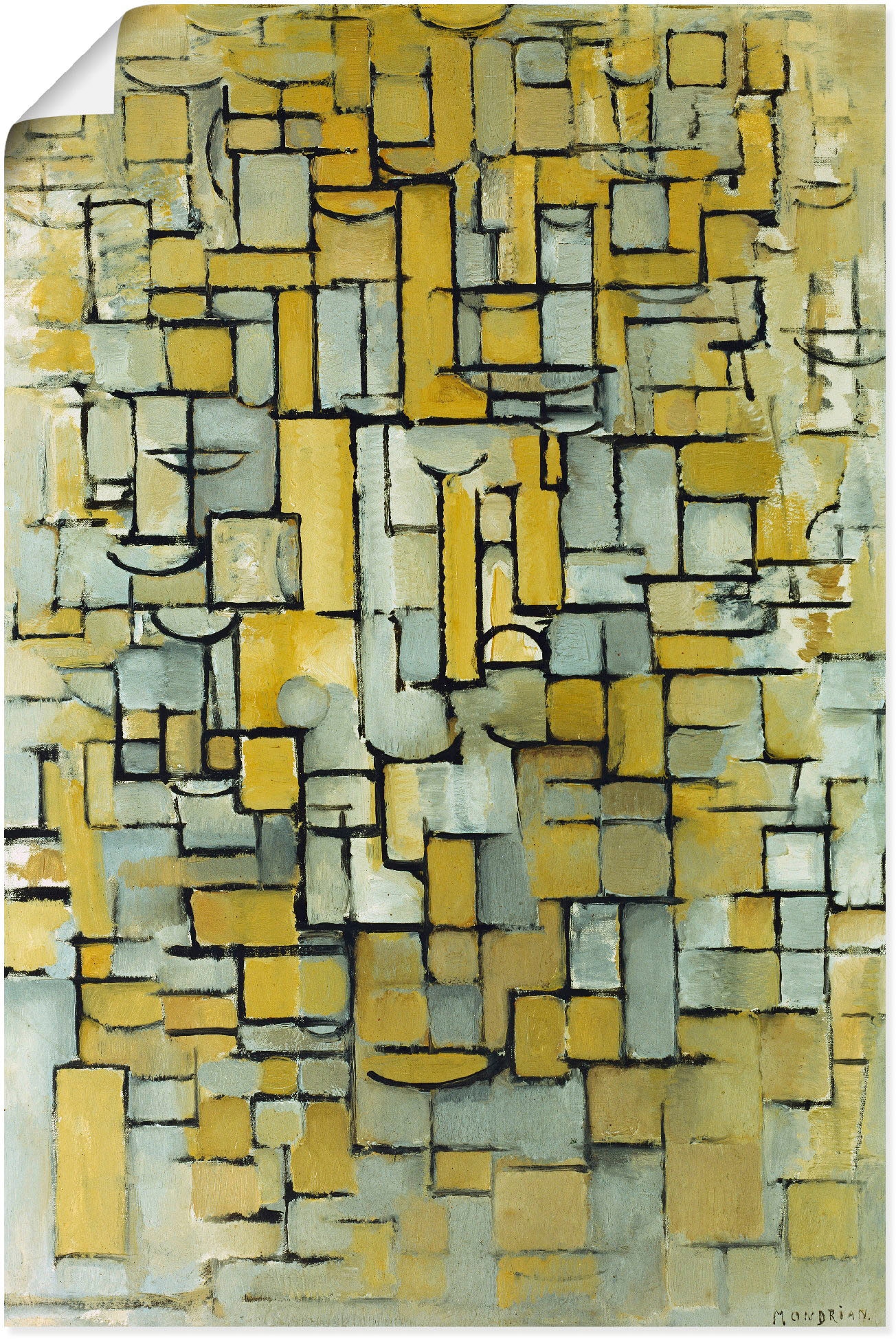 Artland Kunstdruck »Komposition. 1913.«, Muster, (1 St.), als Alubild, Leinwandbild, Wandaufkleber oder Poster in versch. Größen