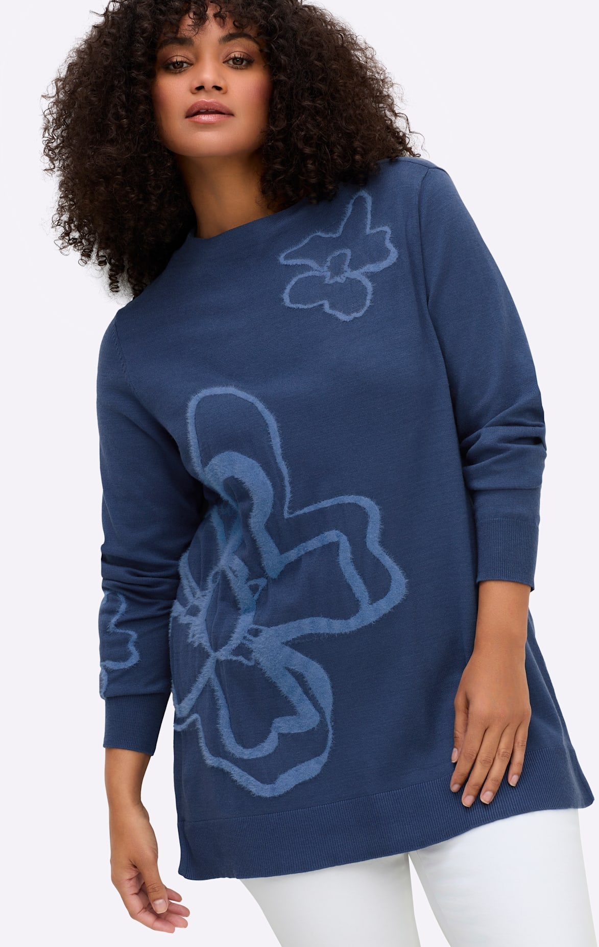 Sheego Jacquardpullover »Pullover«