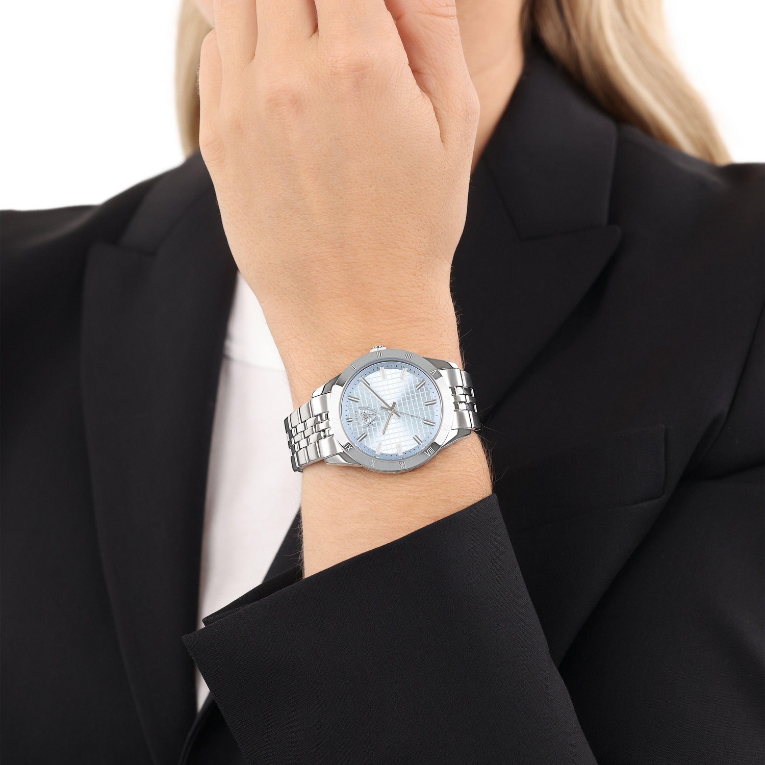JOOP! Quarzuhr Armbanduhr, Damenuhr, Edelstahlarmband, analog