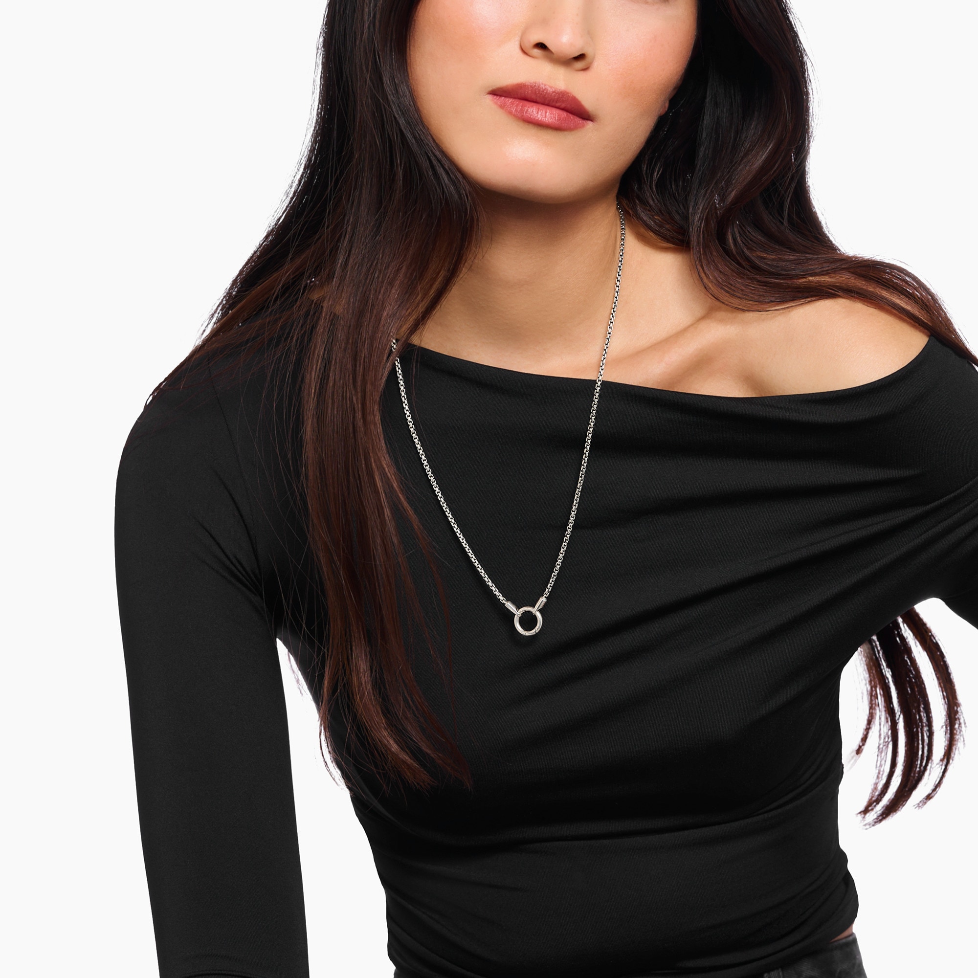 THOMAS SABO Kette ohne Anhänger »Box Chain Kette Silber, KE2322-637-21-L60«