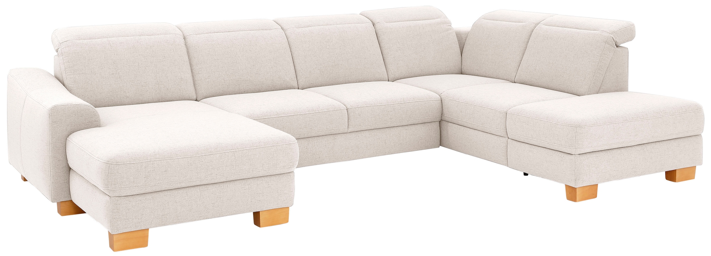 Home affaire Wohnlandschaft »Dundee U-Form« wahlweise mit Kopfteilverstellung und zusätzlich mit Bettfunktion