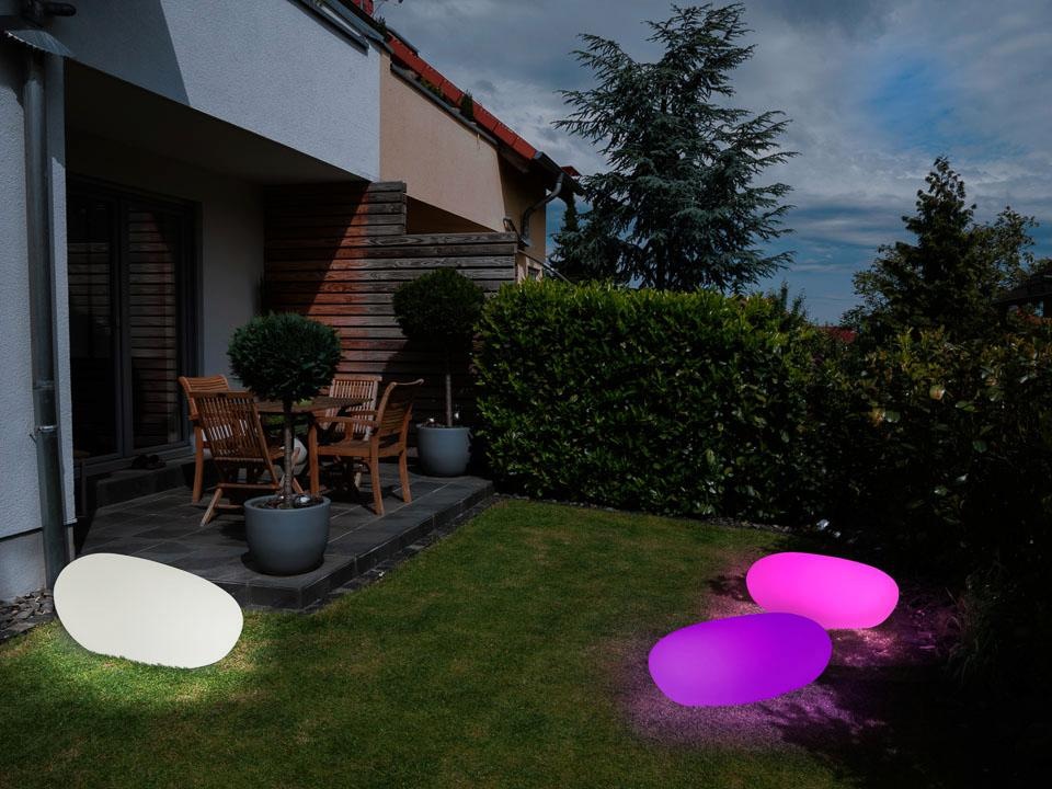 XXL 3 mit Gartenleuchte LED BONETTI kaufen Garantie »Steinleuchte« | online Jahren