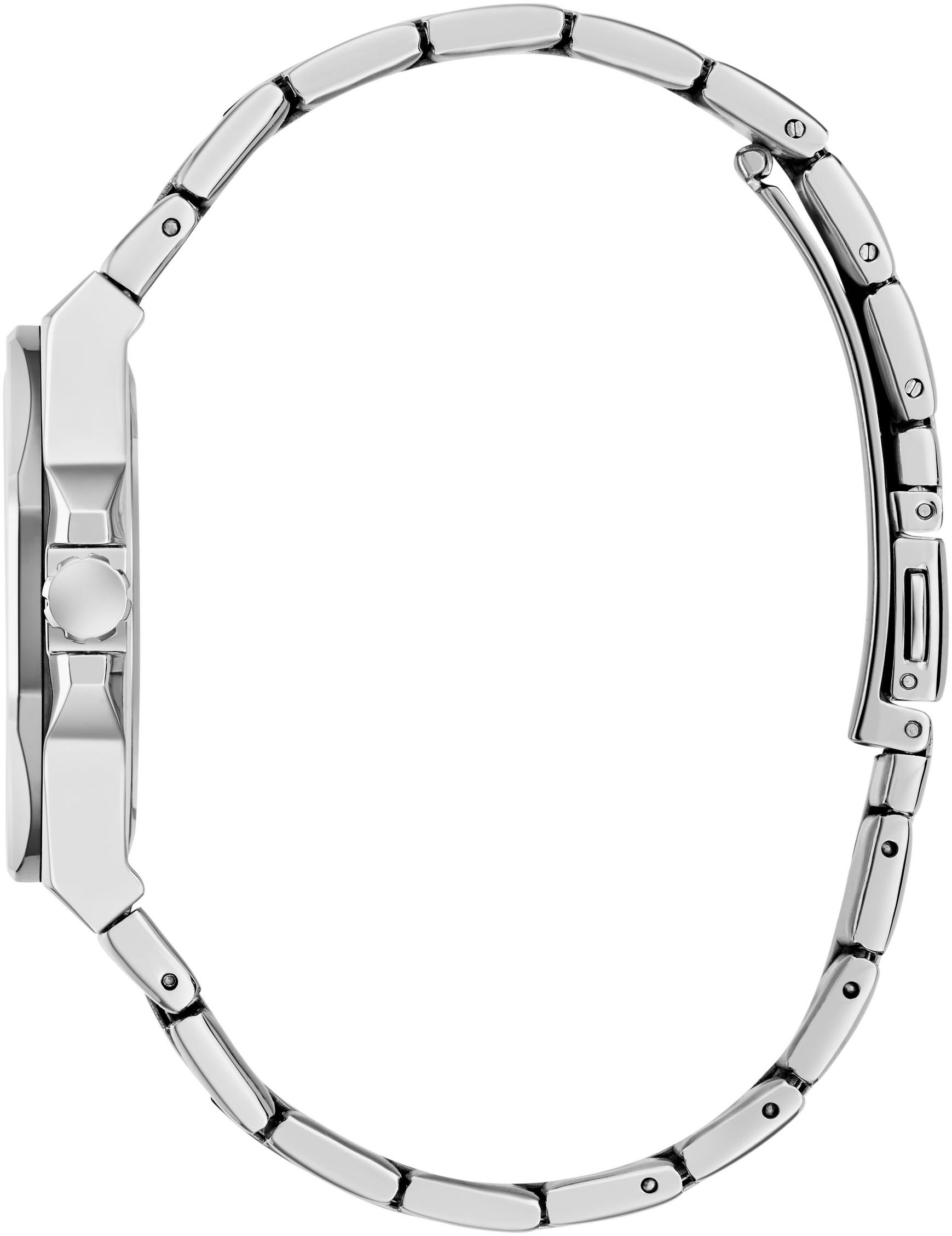 Guess Quarzuhr »EMPRESS« Armbanduhr, Damenuhr, Edelstahlarmband