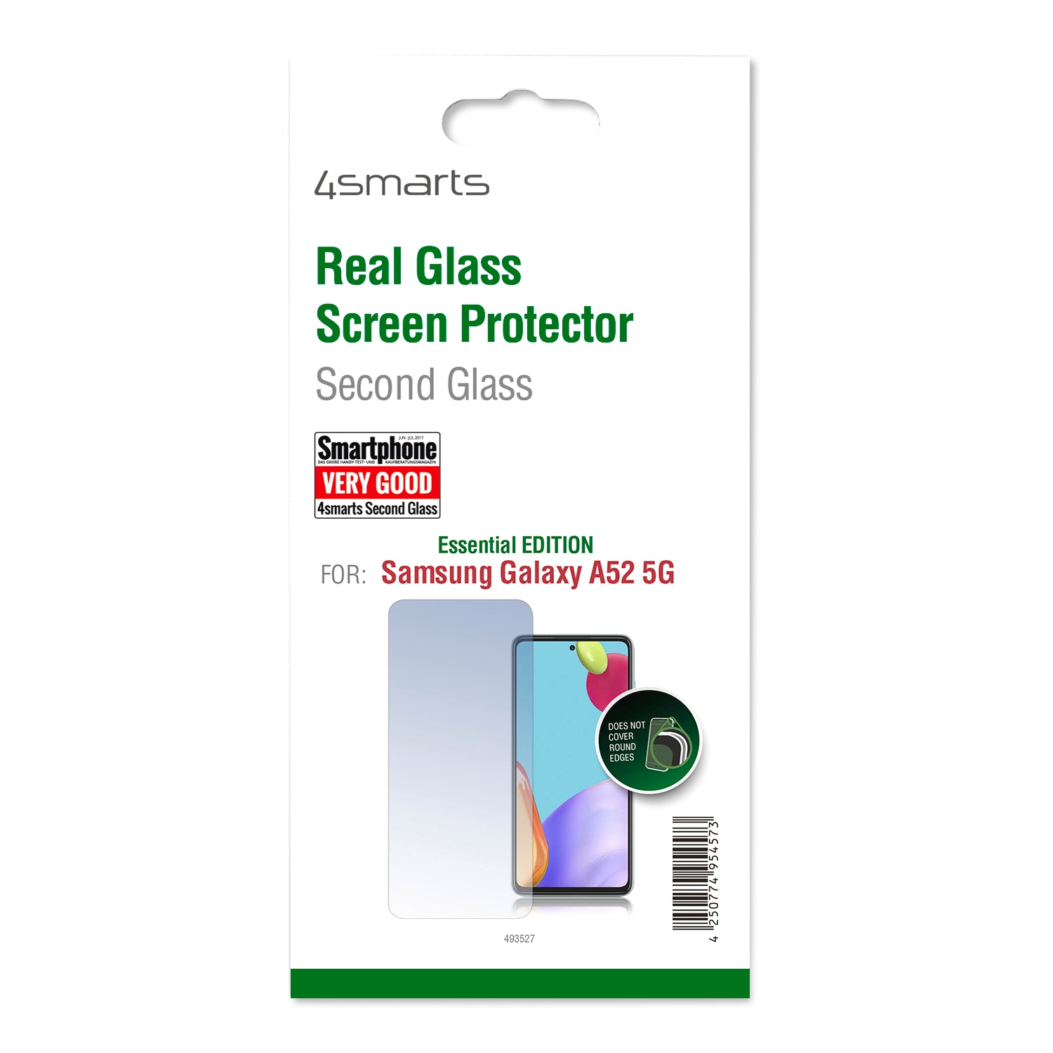 4smarts Displayschutzglas »Second Glass Essential Edition«, für Samsung Galaxy A52-Samsung Galaxy A52 5G-Samsung Galaxy A52s 5G, Displayschutzfolie, Schutzfolie, Bildschirmschutz, kratz- & stoßfest