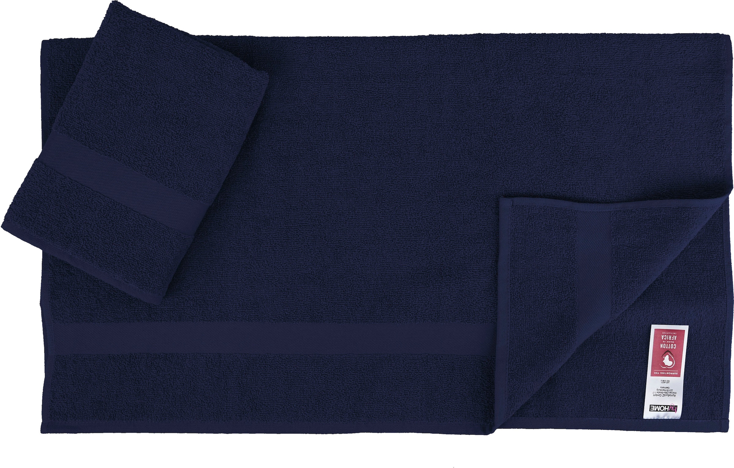 Baumwolle 100% Set, »Nela«, 6 Bordüre, tlg., Handtuch mit aus my Walkfrottier, home einfarbiges Handtuch-Set Set