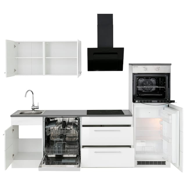 HELD MÖBEL Küchenzeile »Trient«, mit E-Geräten, Breite 250 cm auf Rechnung  bestellen
