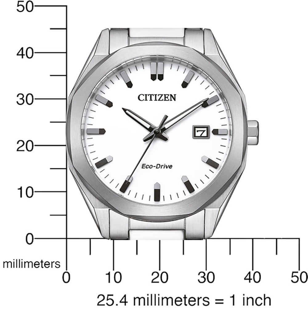 Citizen Solaruhr, Armbanduhr, Herrenuhr, Datum, Edelstahlarmband