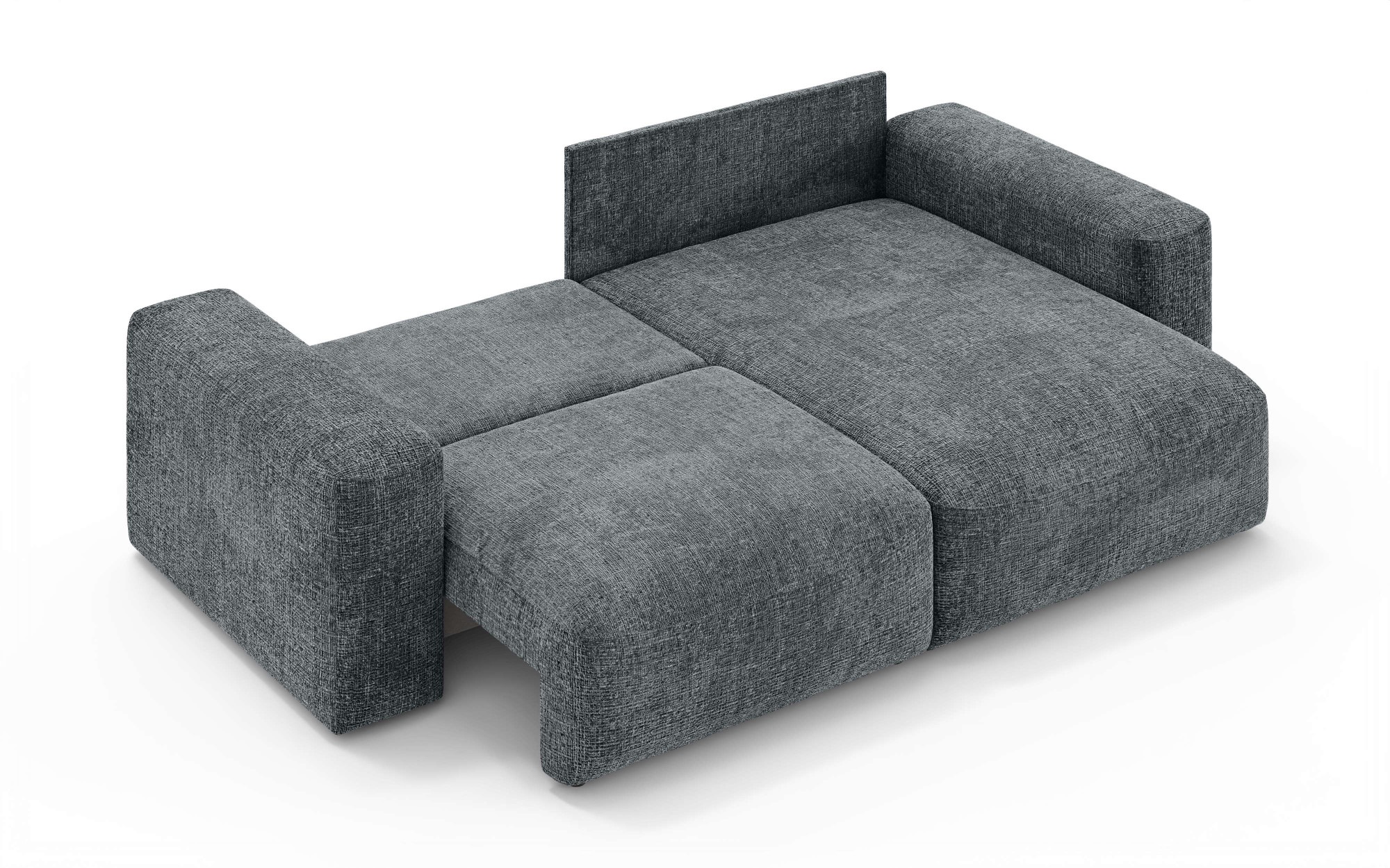 OTTO home Ecksofa »MATTS Schlafsofa mit Bettkasten, Maße B/T/H: 265/159/89 cm«, L-Form mit Recamiere rechts oder links, hoher Sitzkomfort