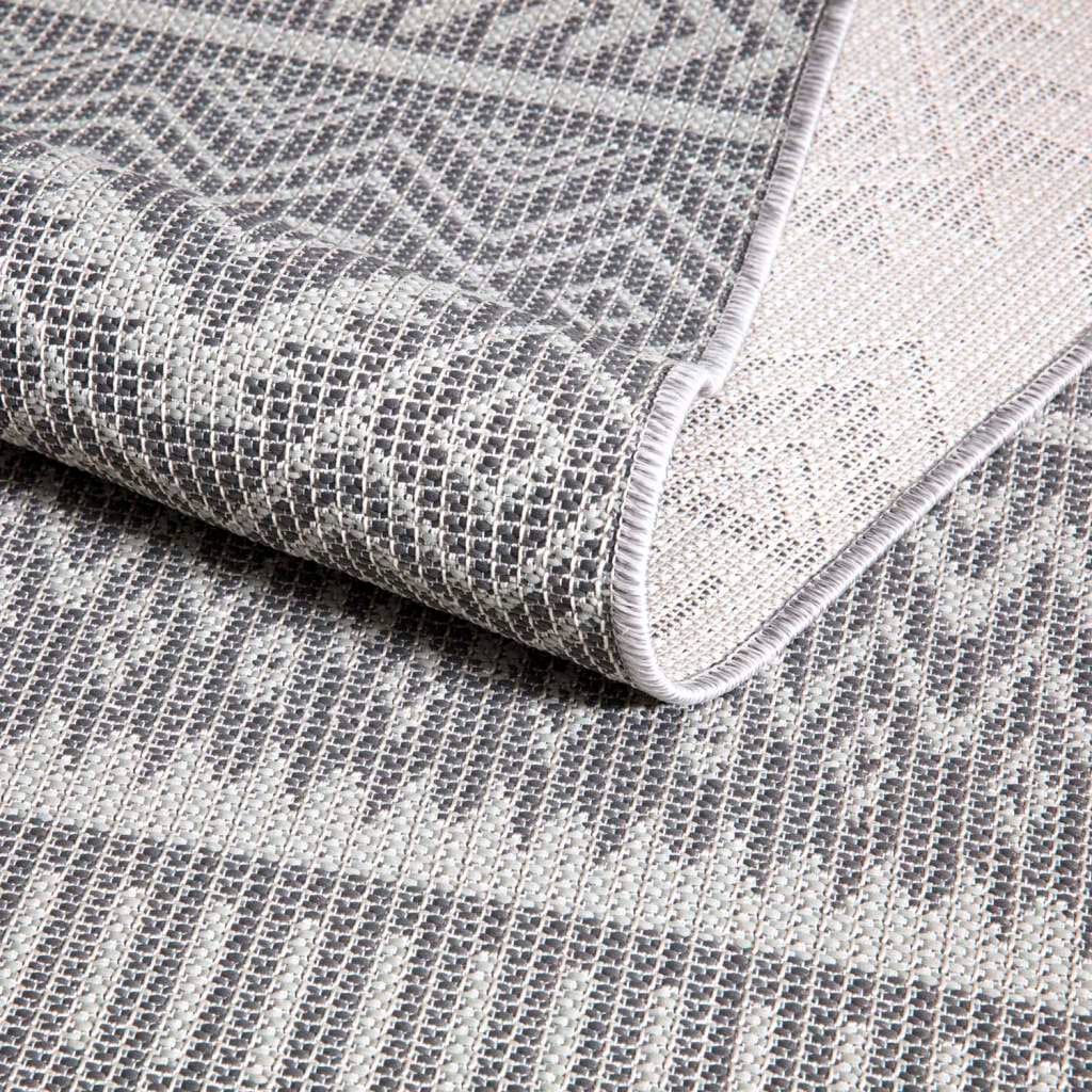 Carpet City Outdoorteppich »PALM3522«, rund, 5 mm Höhe, Wetterfest & UV-beständig, für Balkon, Terrasse, Küche, flach gewebt