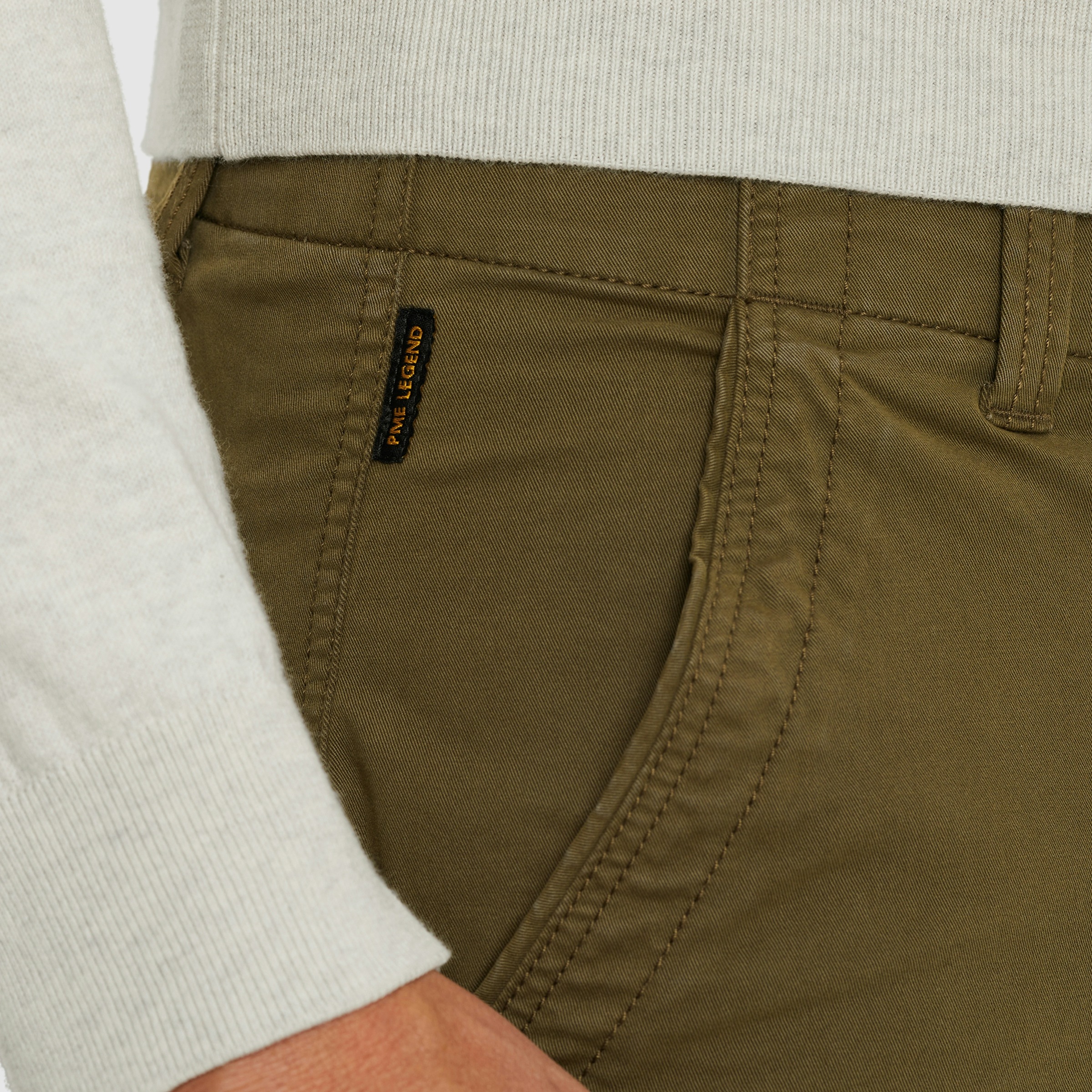 PME LEGEND Cargohose »Nordrop Stretch Twill«  mit Logo Stickerei
